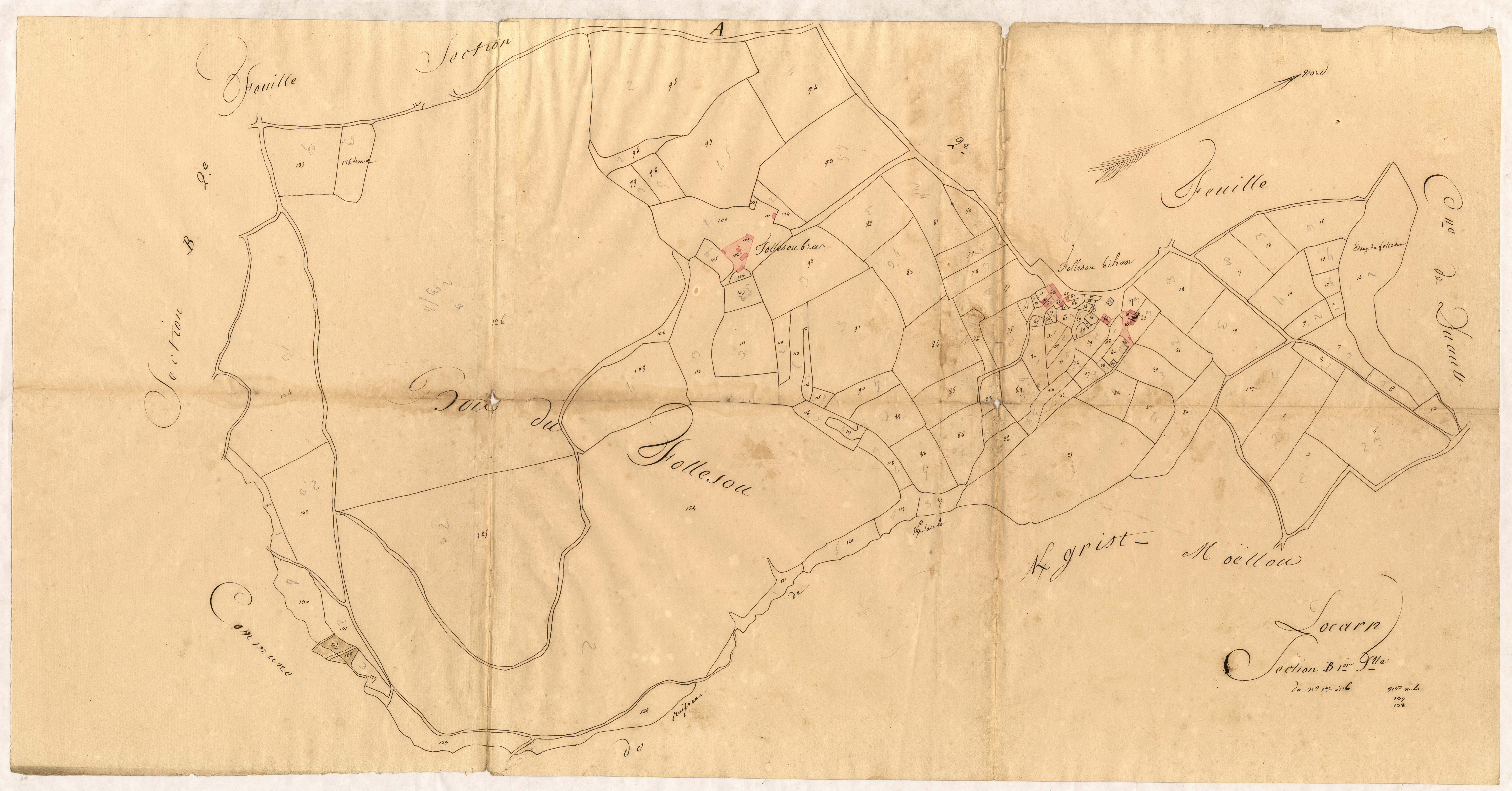 Locarn - Section B, 1re feuille