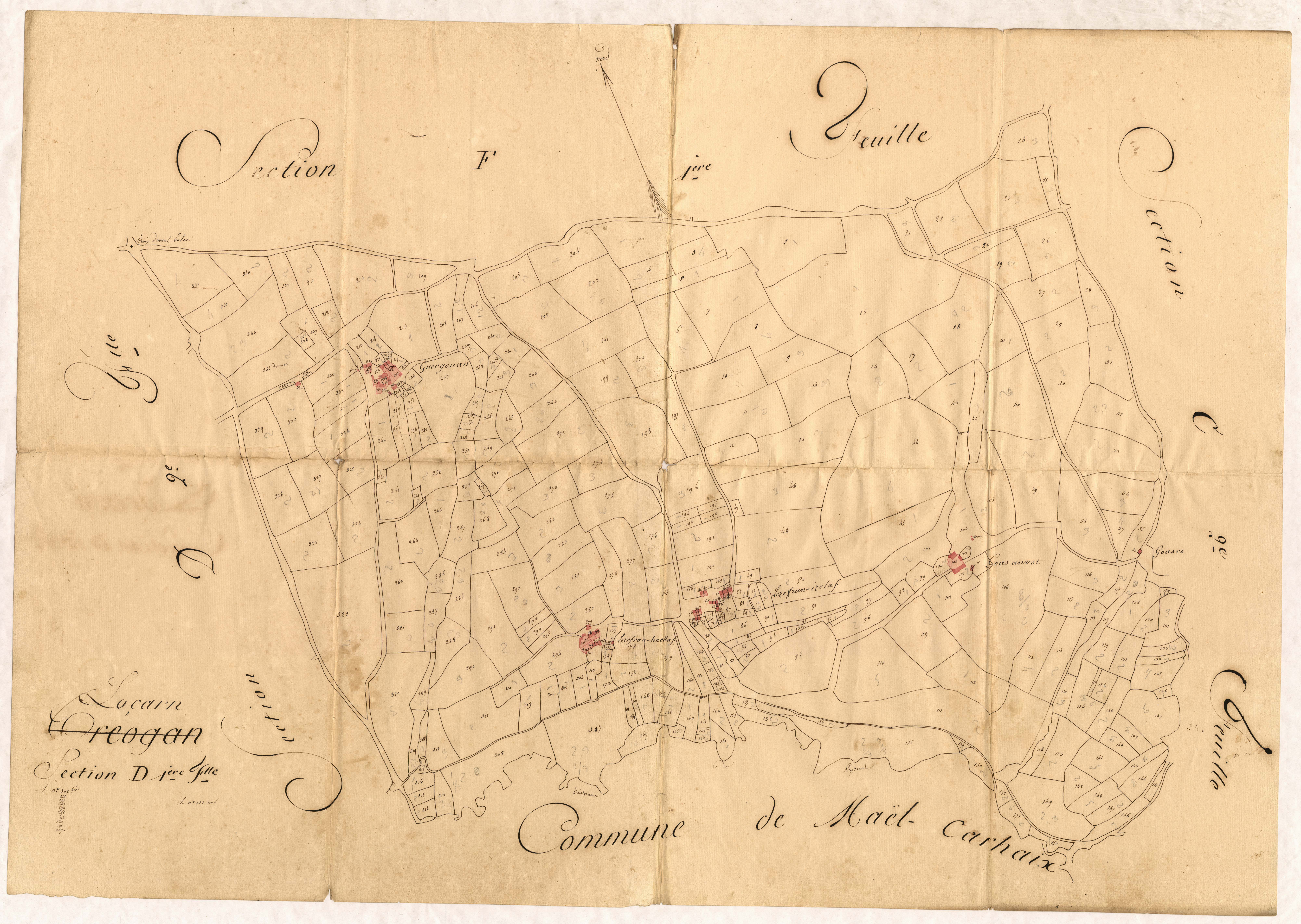 Locarn - Section D, 1re feuille