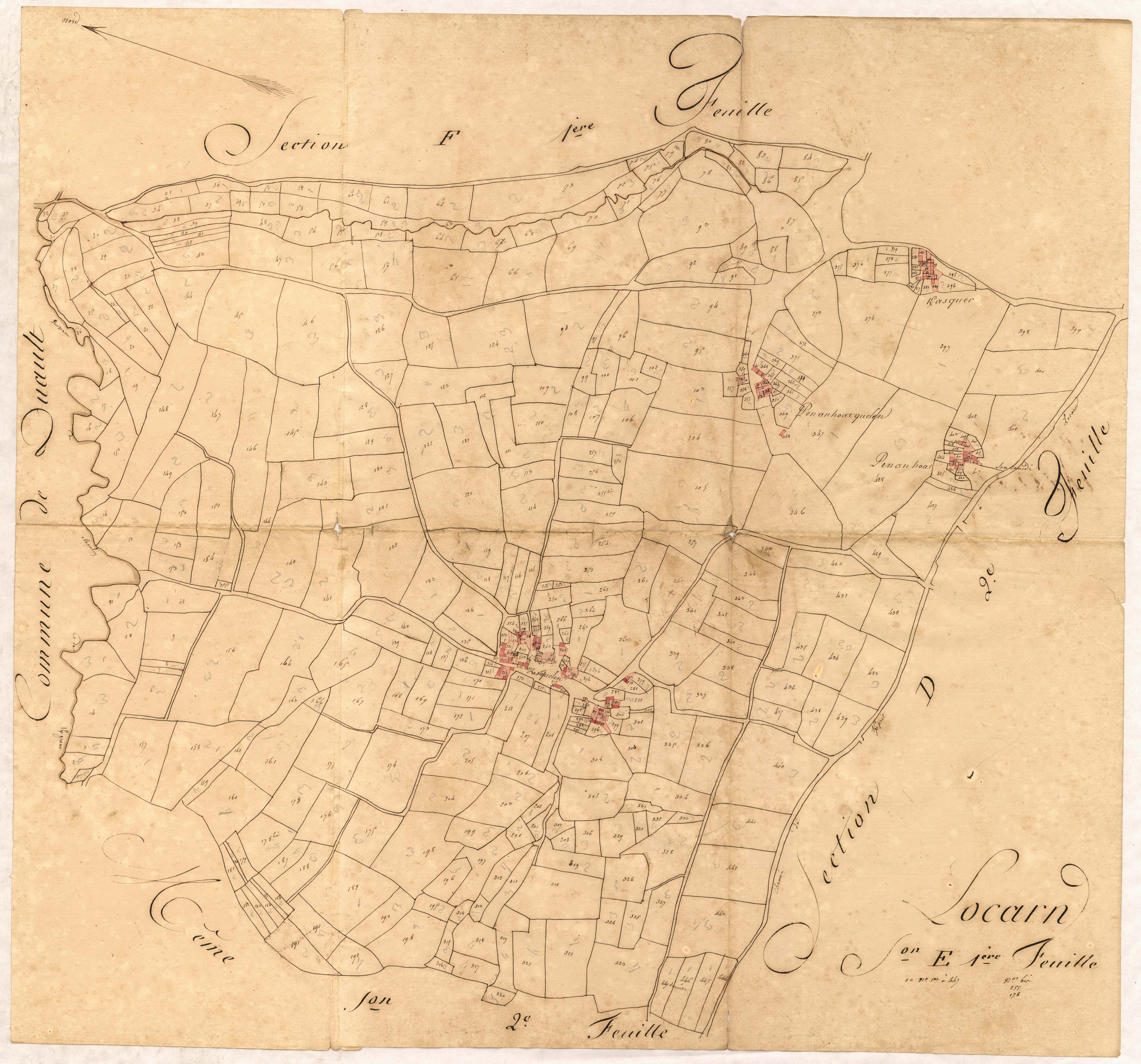 Locarn - Section E, 1re feuille
