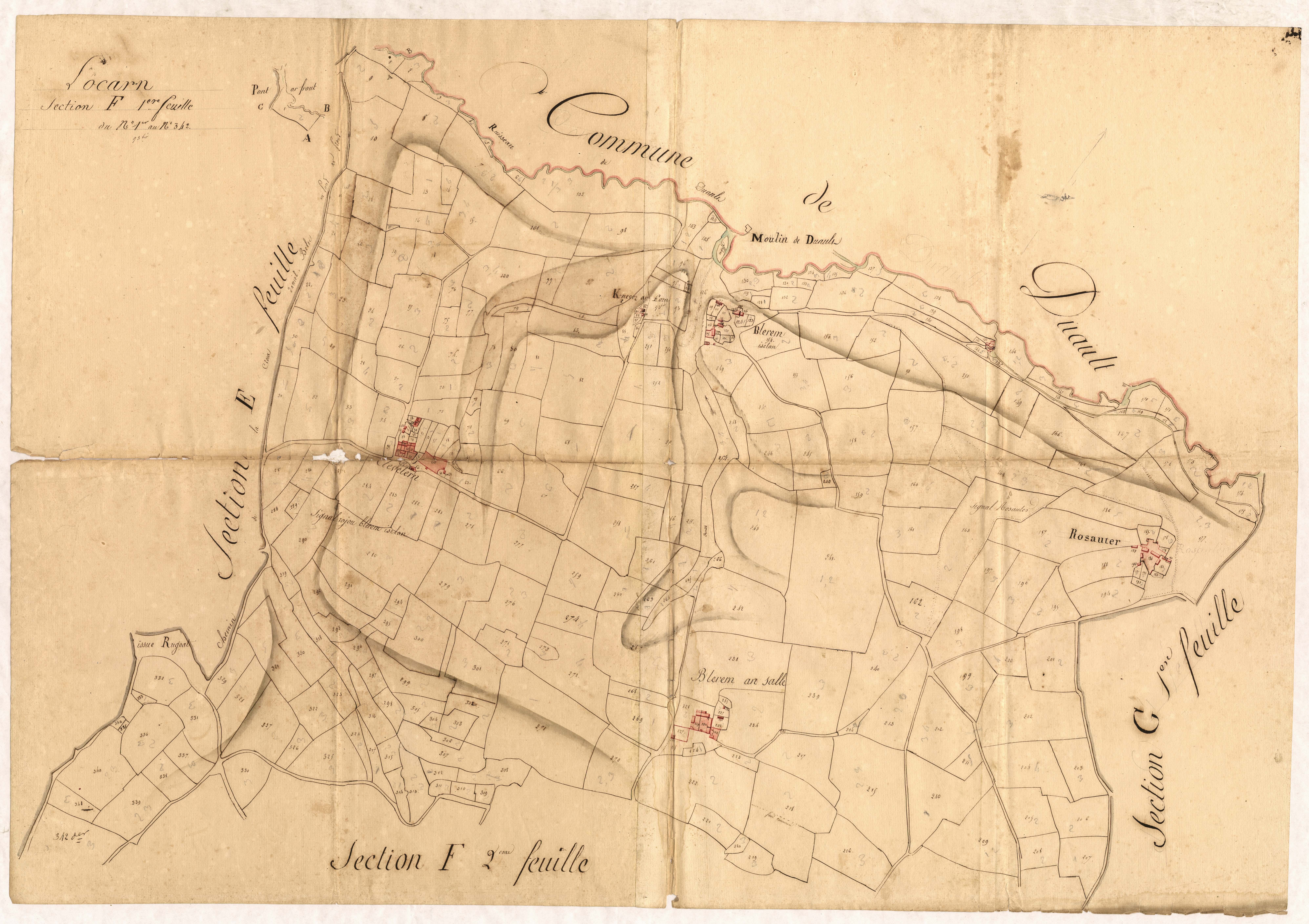 Locarn - Section F, 1re feuille