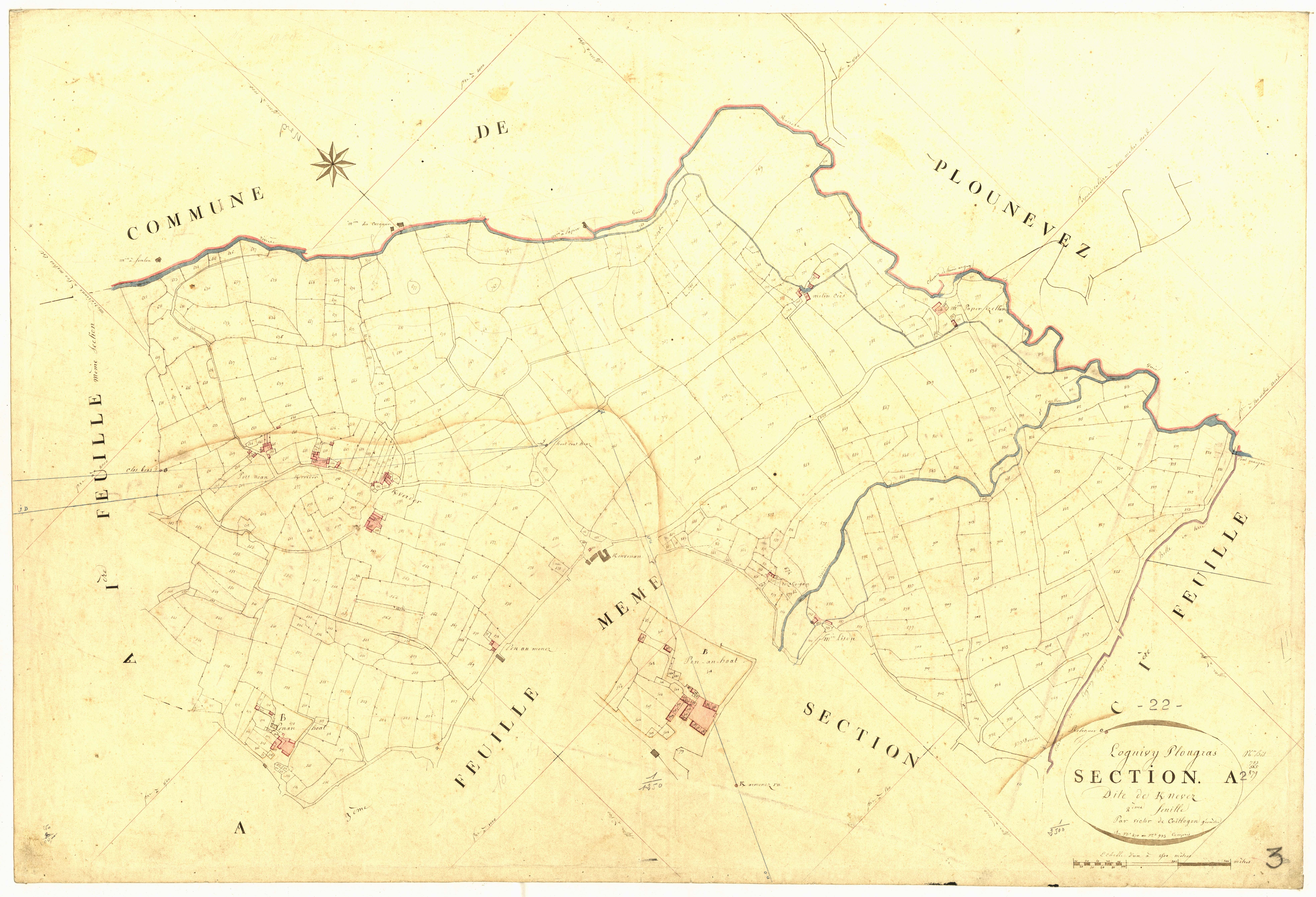 Loguivy-Plougras - Section A, 2e feuille