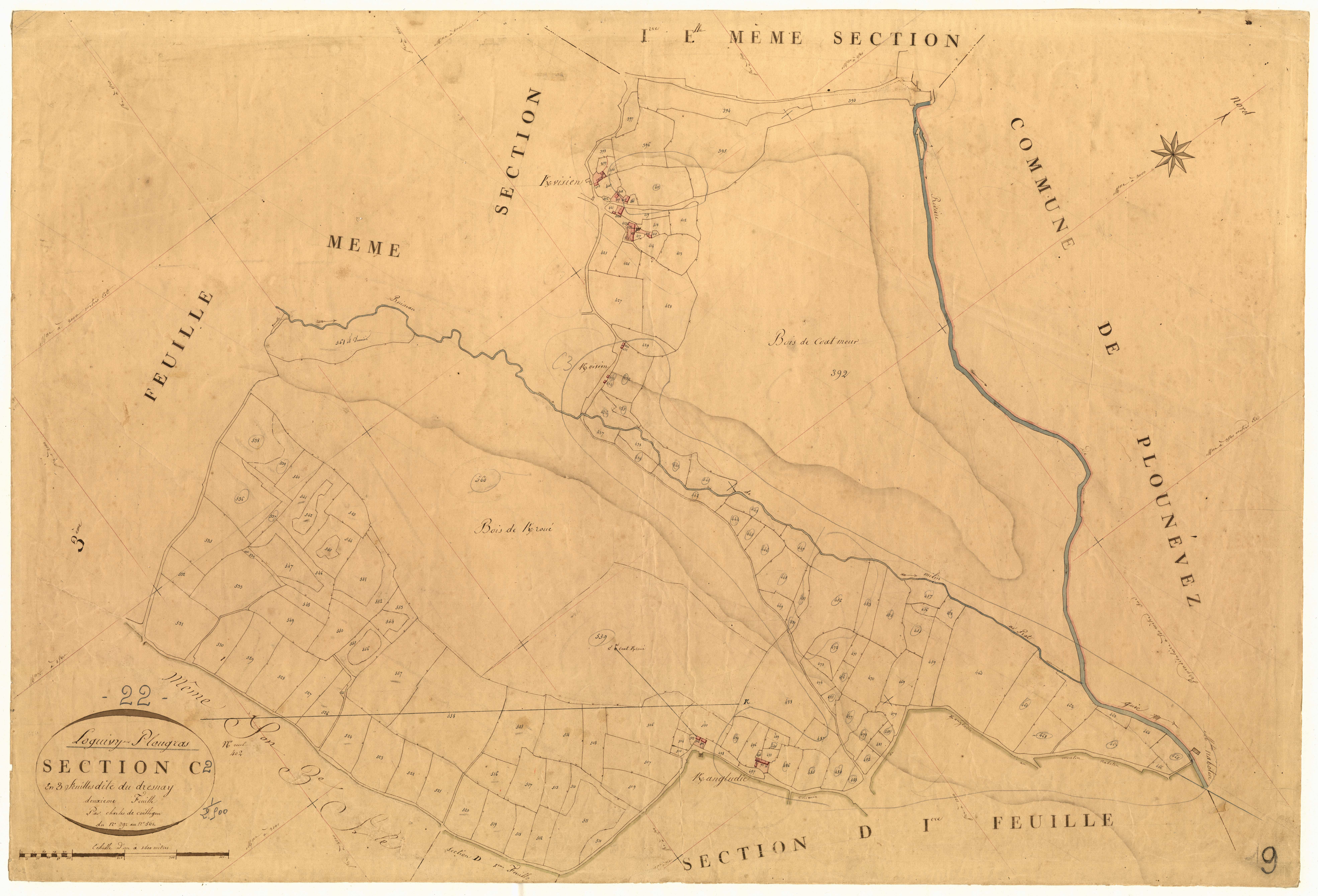 Loguivy-Plougras - Section C, 2e feuille