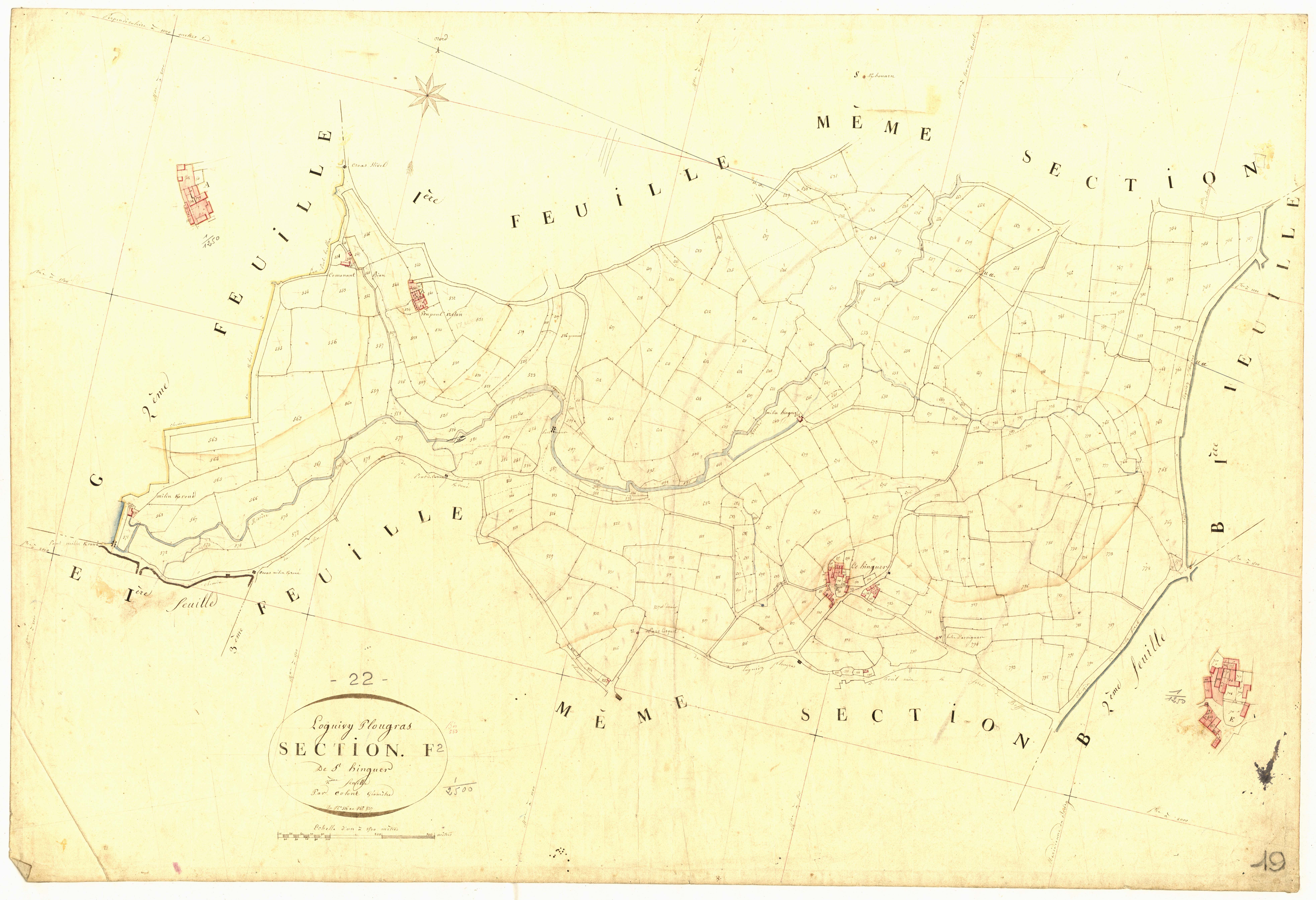 Loguivy-Plougras - Section F, 2e feuille