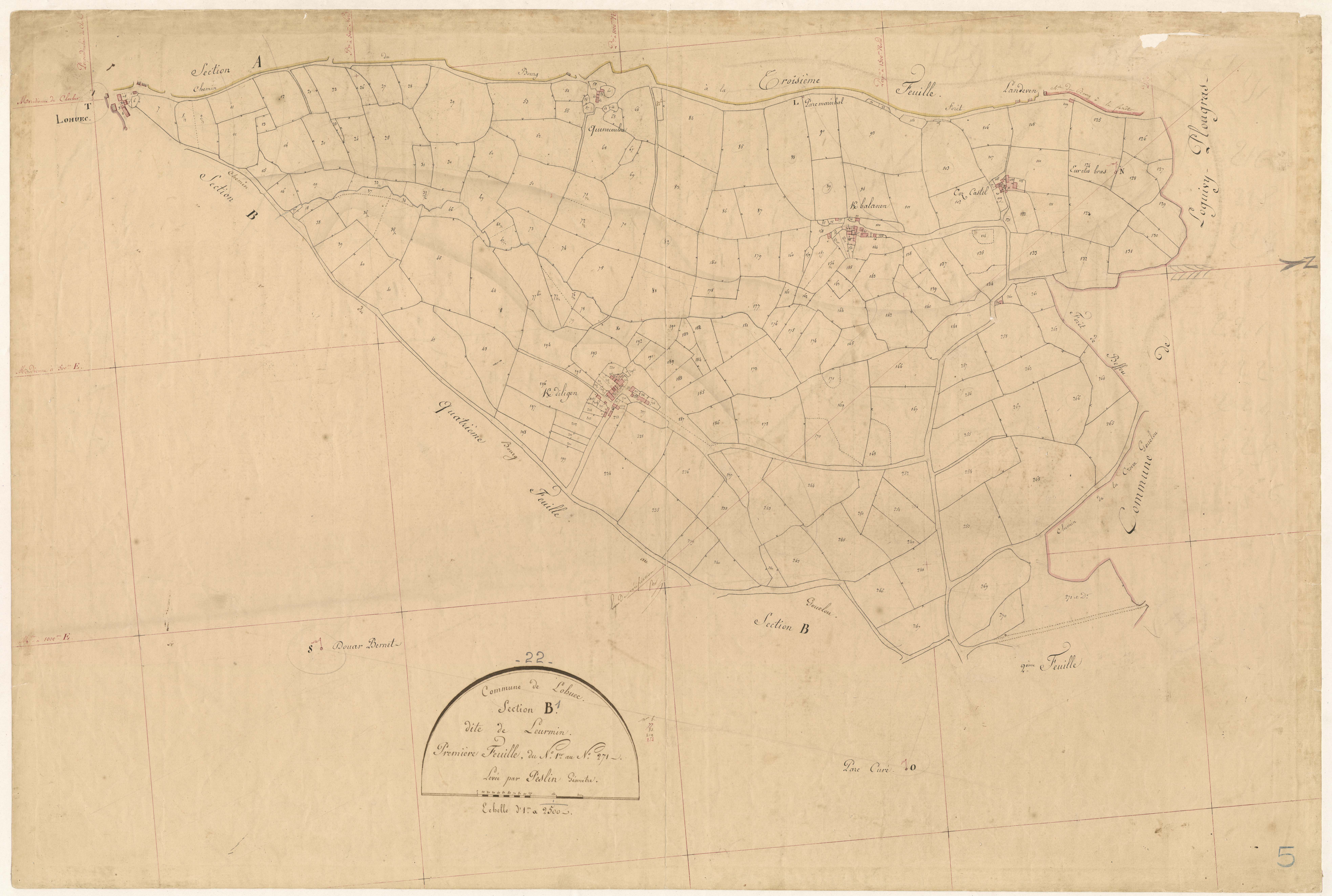 Lohuec - Section B, 1re feuille