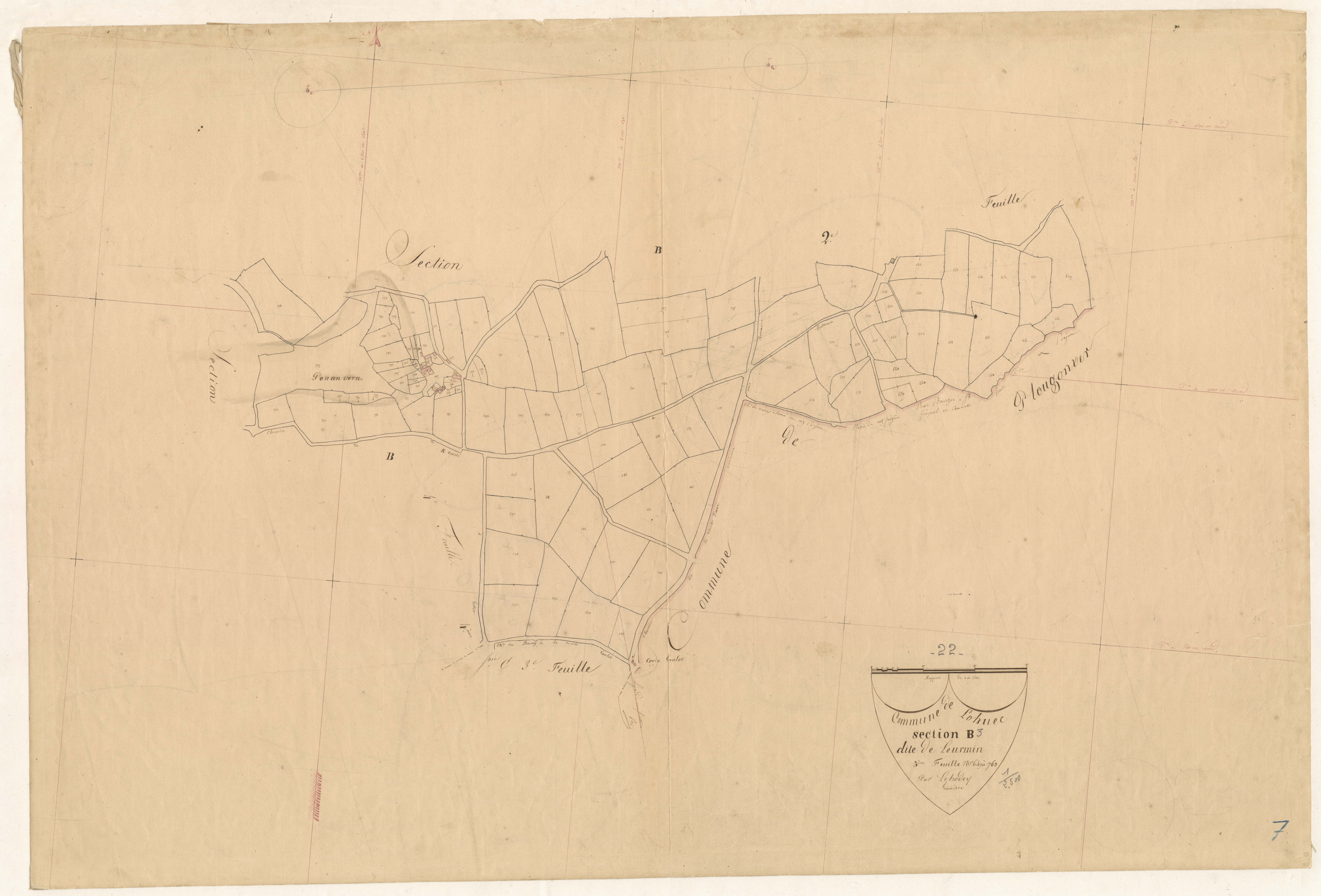 Lohuec - Section B, 3e feuille