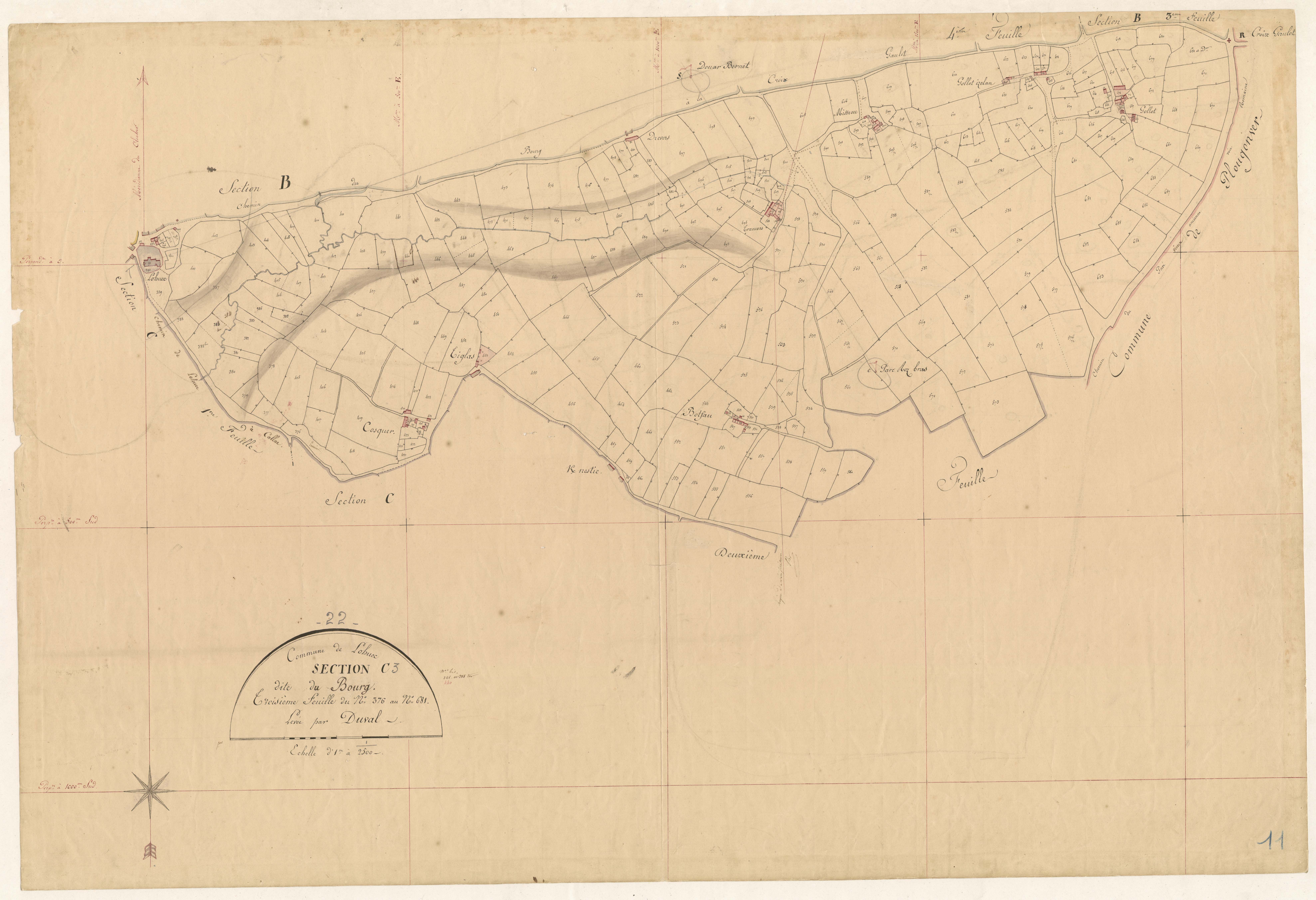 Lohuec - Section C, 3e feuille