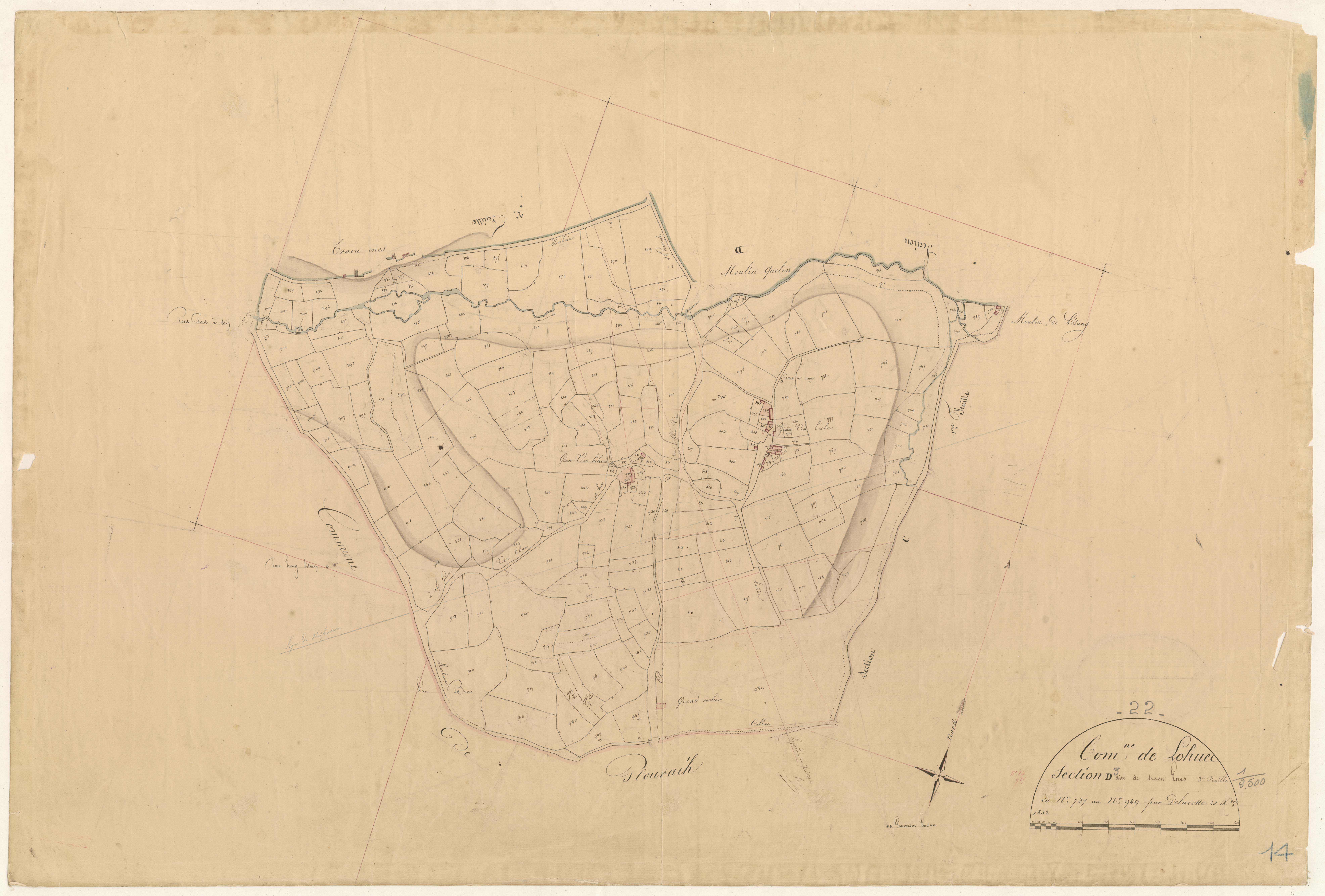 Lohuec - Section D, 3e feuille