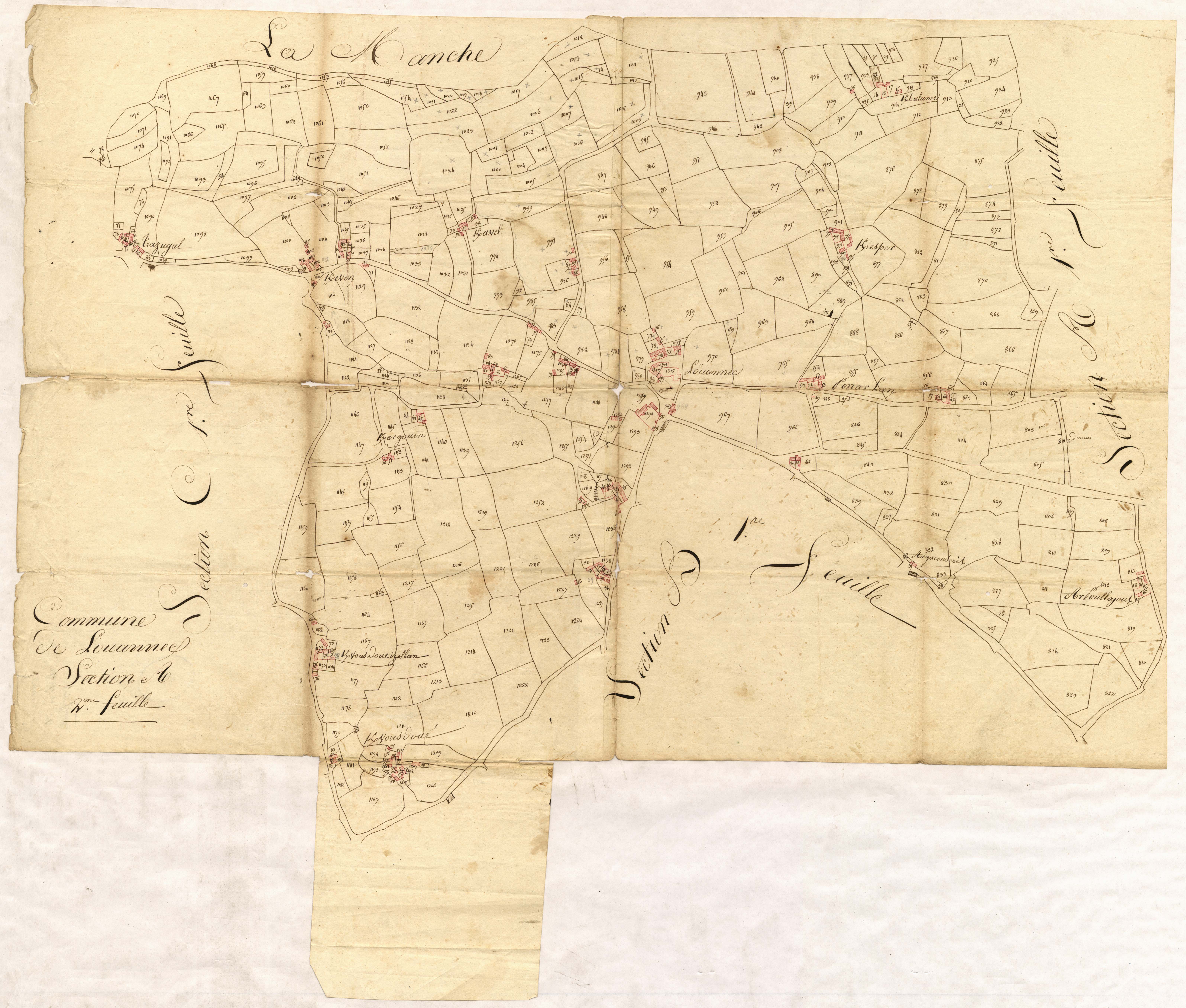Louannec - Section A, 2e feuille