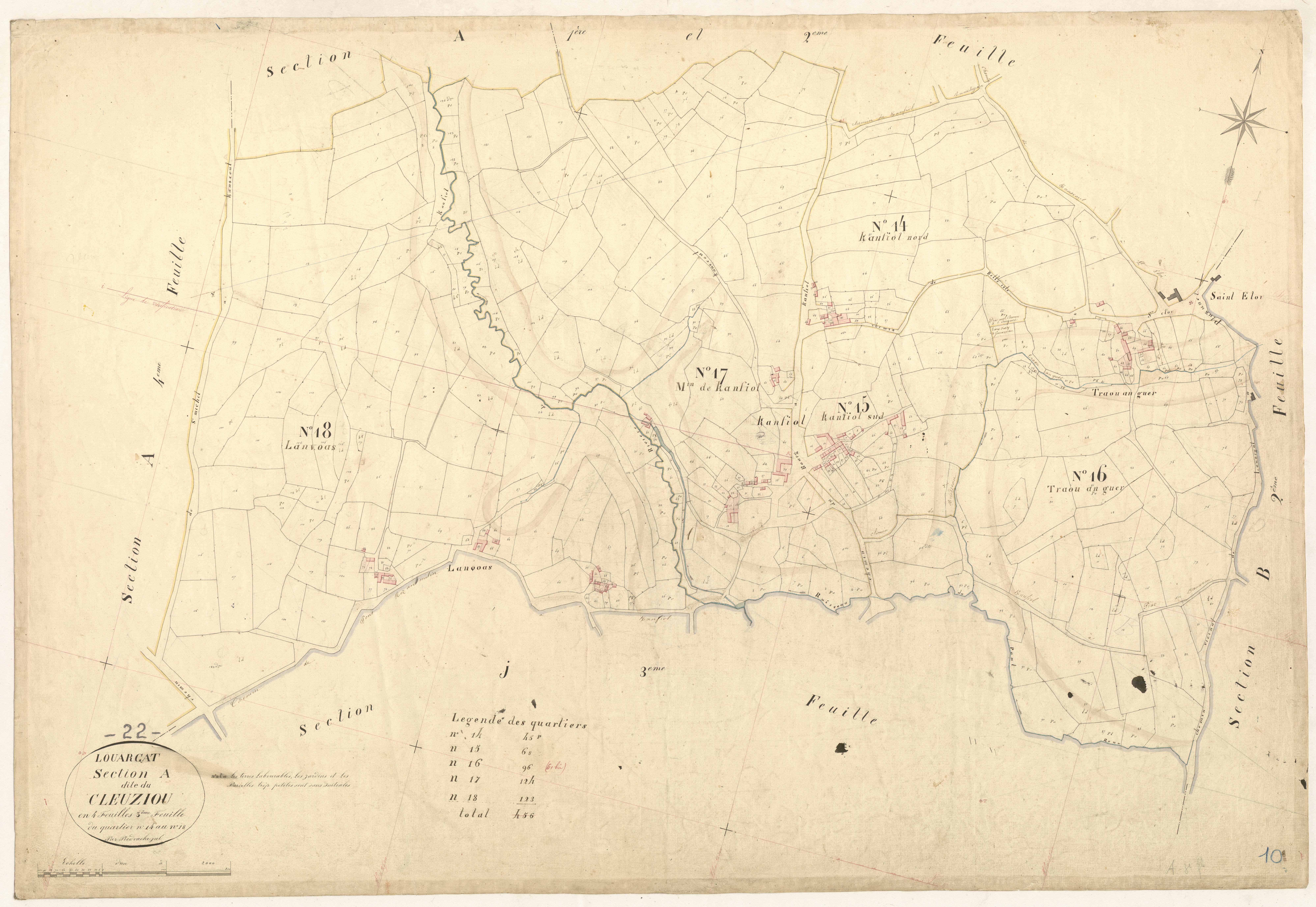 Louargat - Section A, 3e feuille
