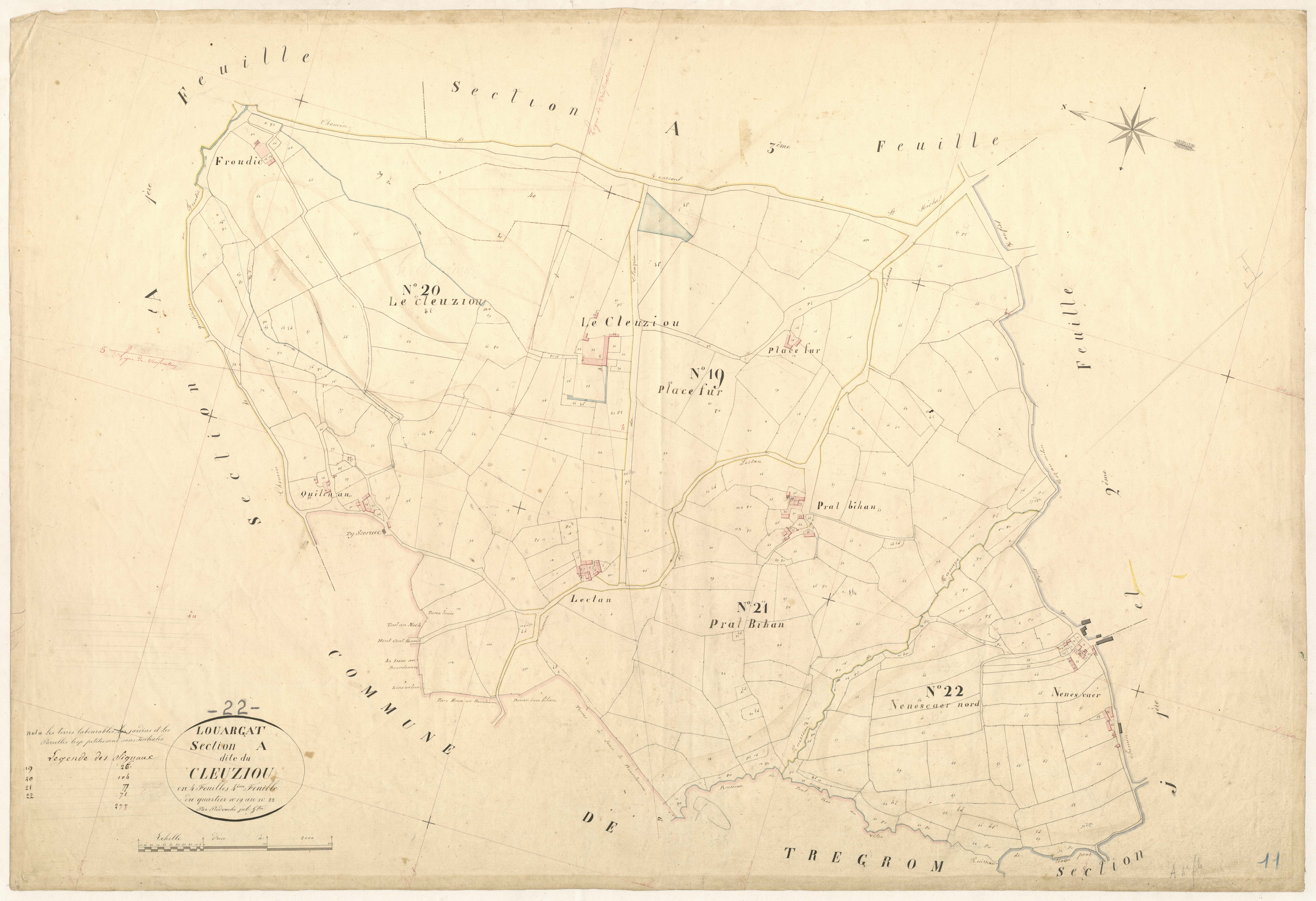 Louargat - Section A, 4e feuille