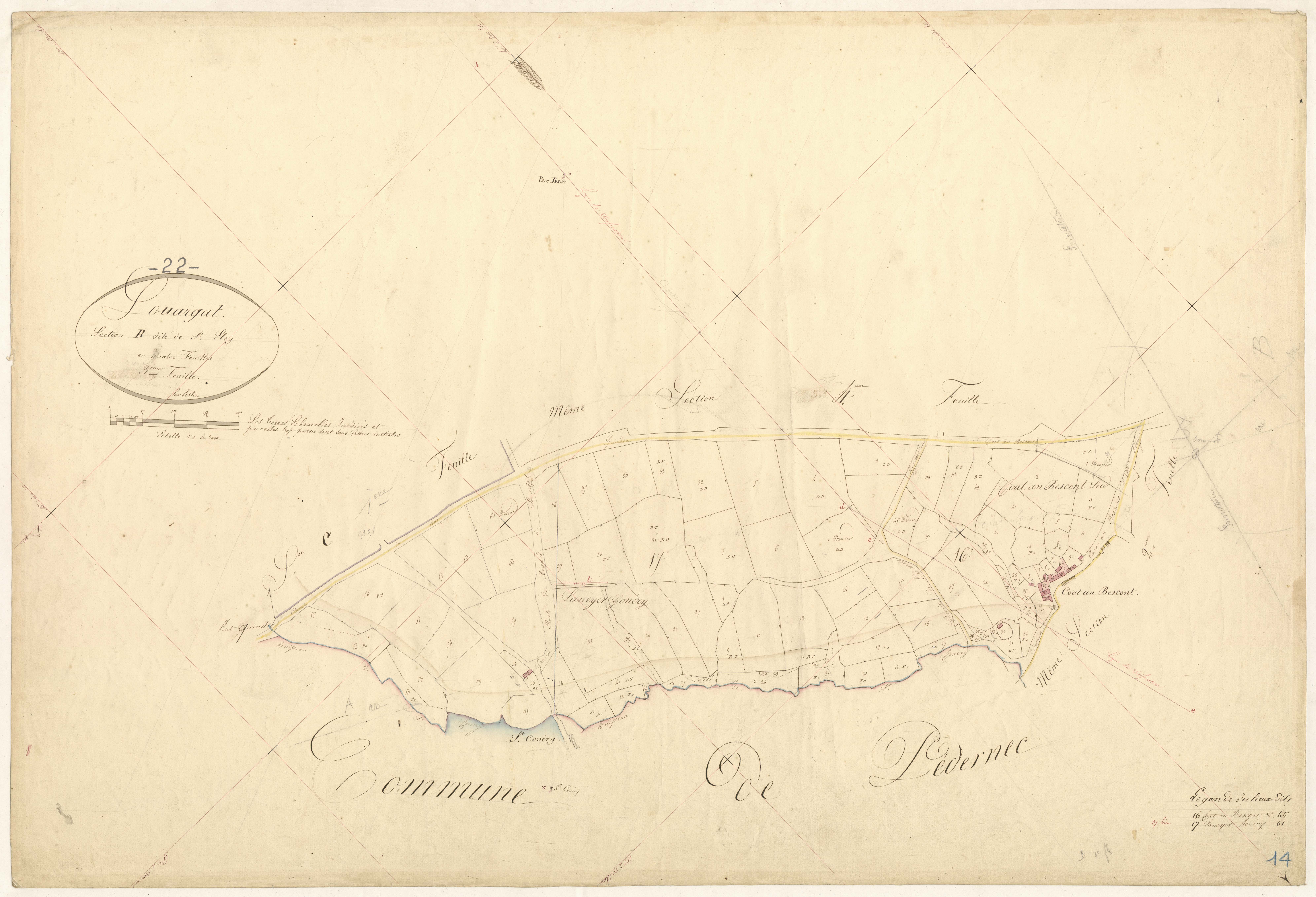 Louargat - Section B, 3e feuille