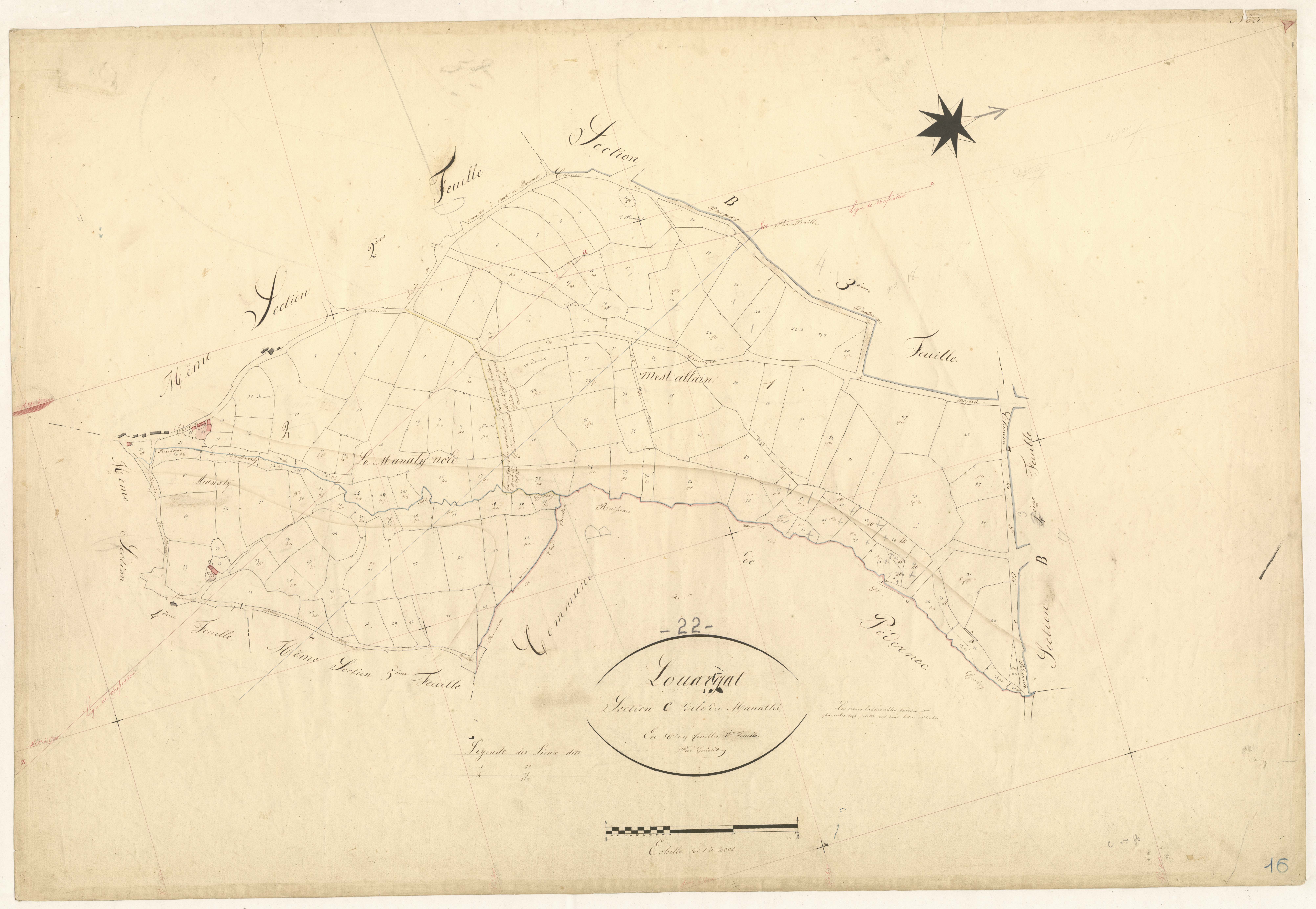 Louargat - Section C, 1re feuille
