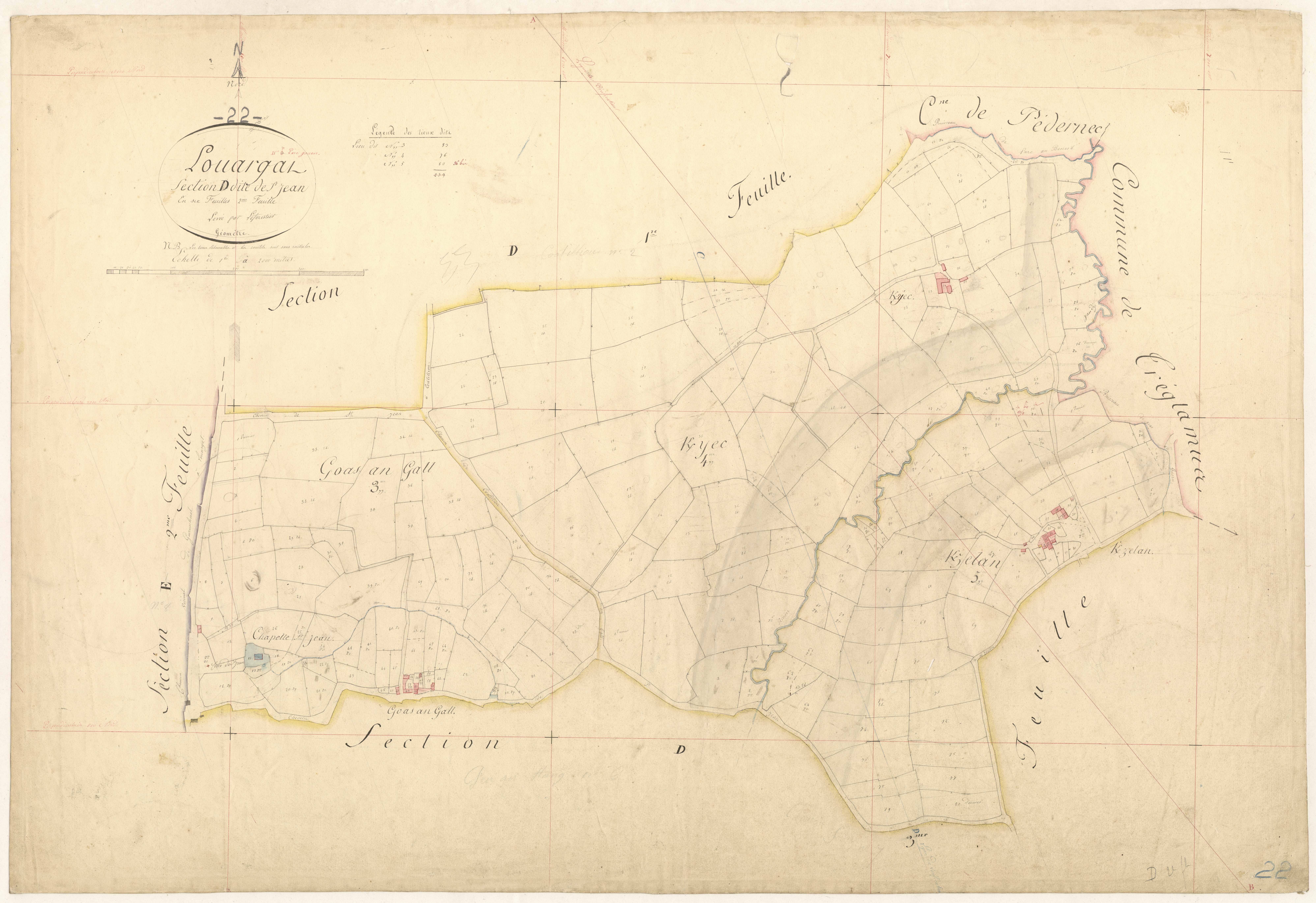 Louargat - Section D, 2e feuille