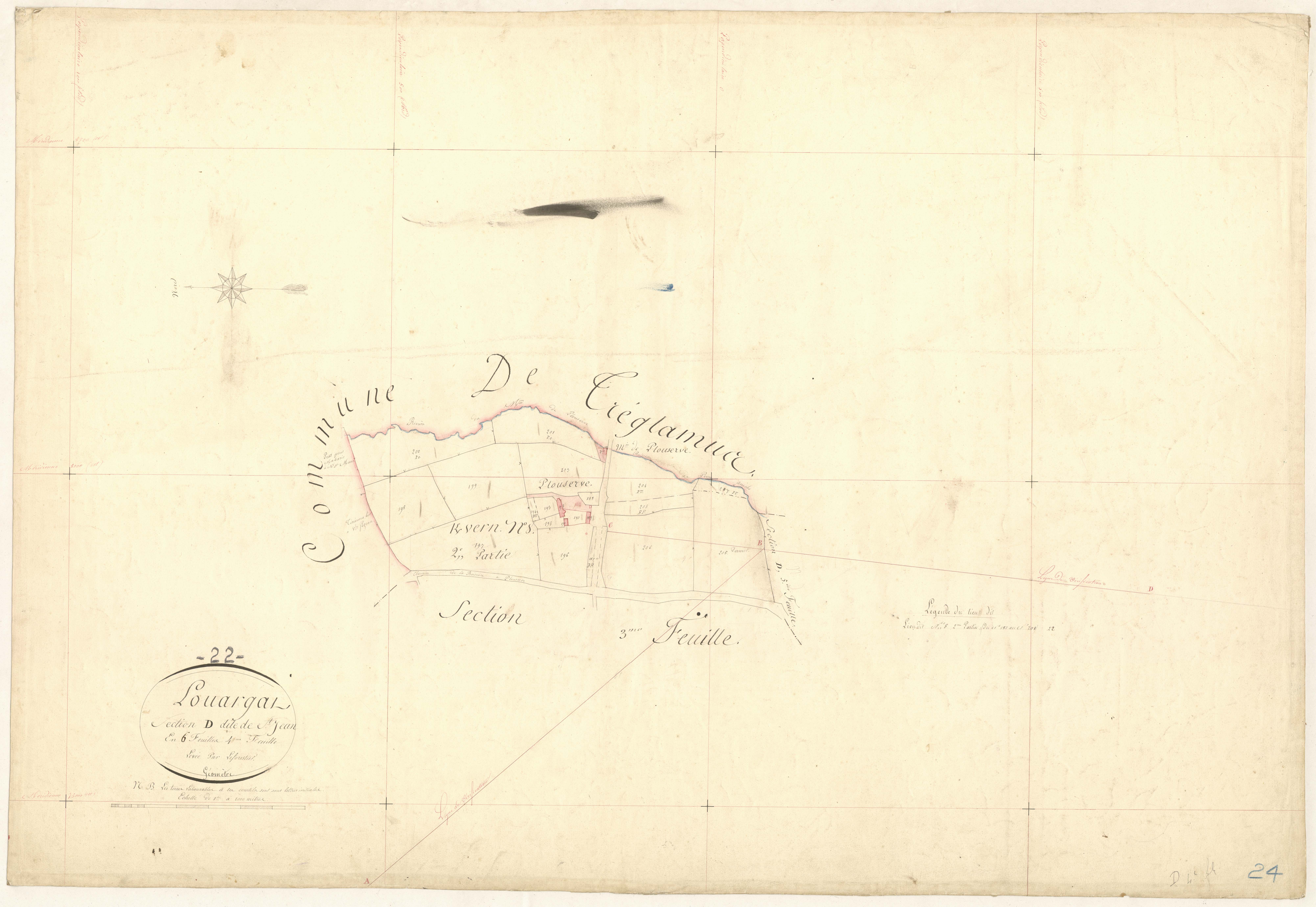 Louargat - Section D, 4e feuille