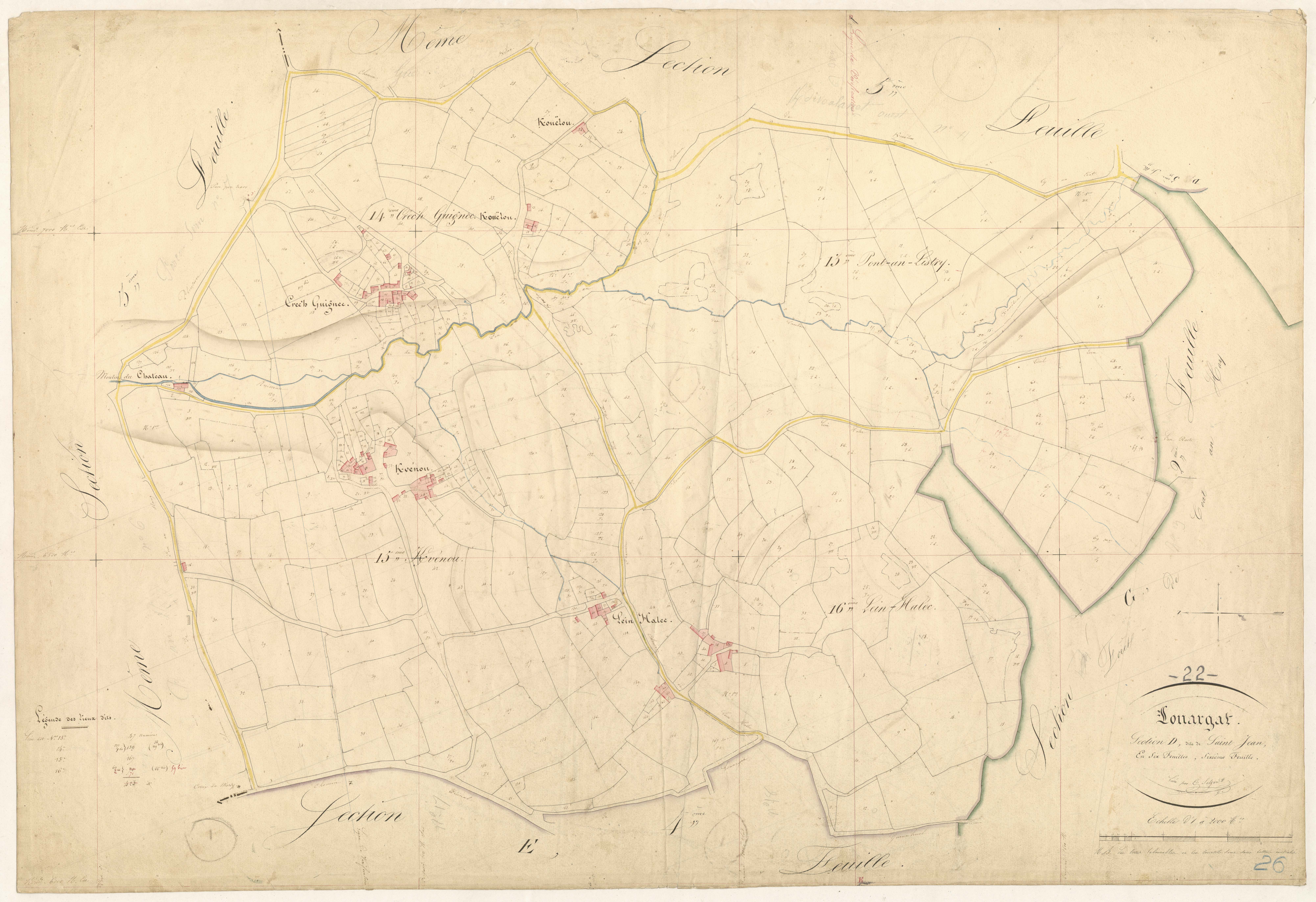 Louargat - Section D, 6e feuille