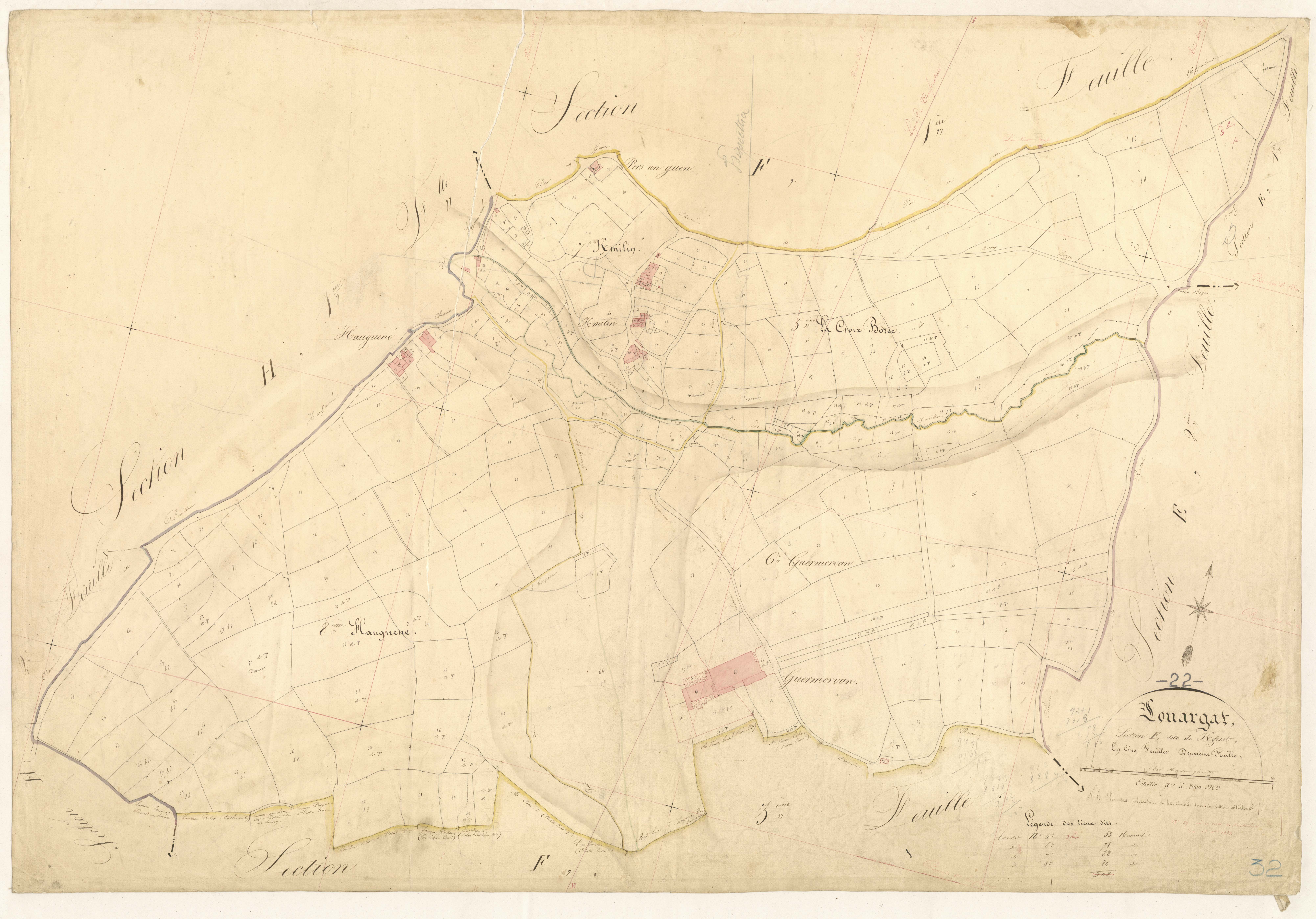 Louargat - Section F, 2e feuille