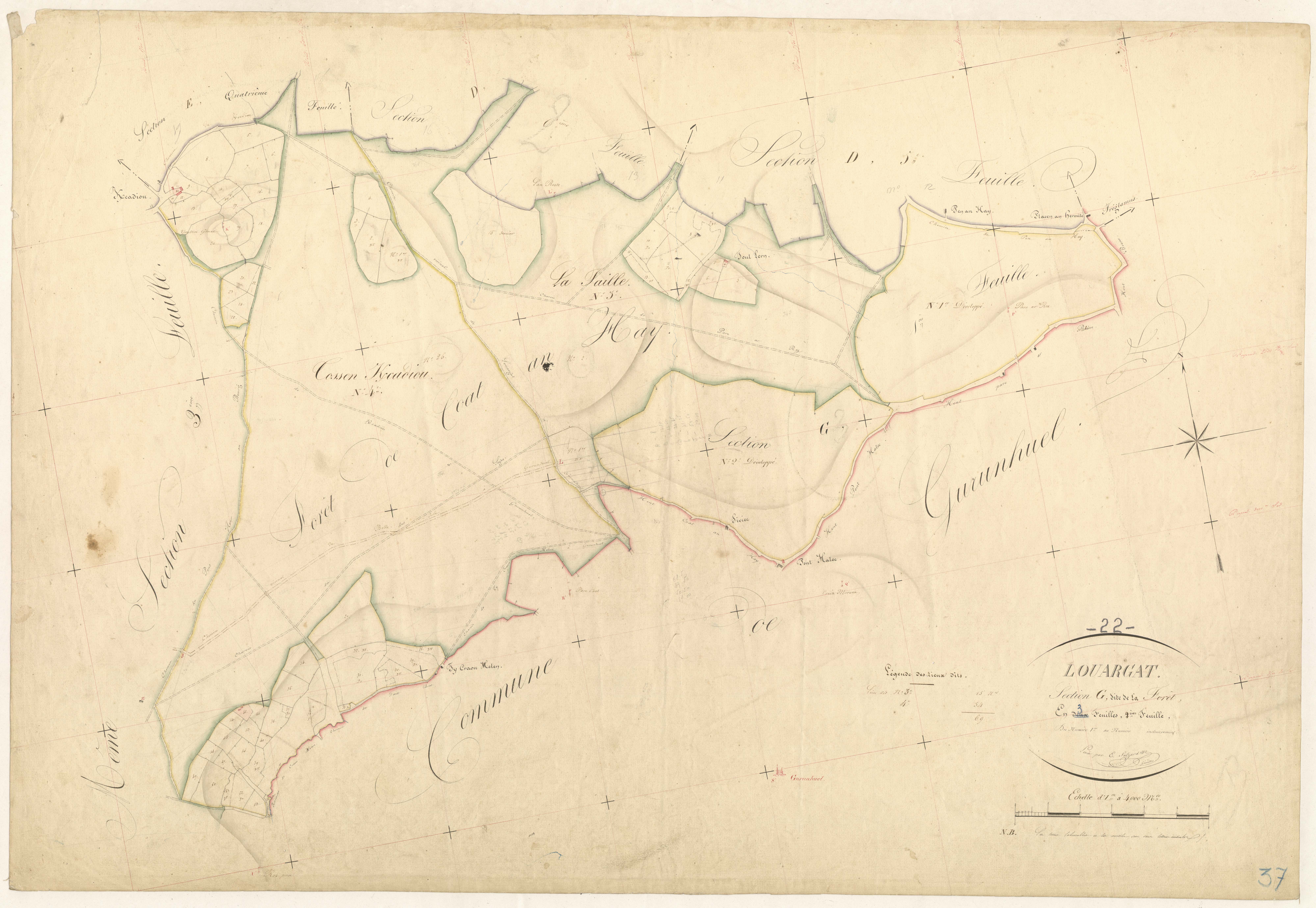 Louargat - Section G, 2e feuille