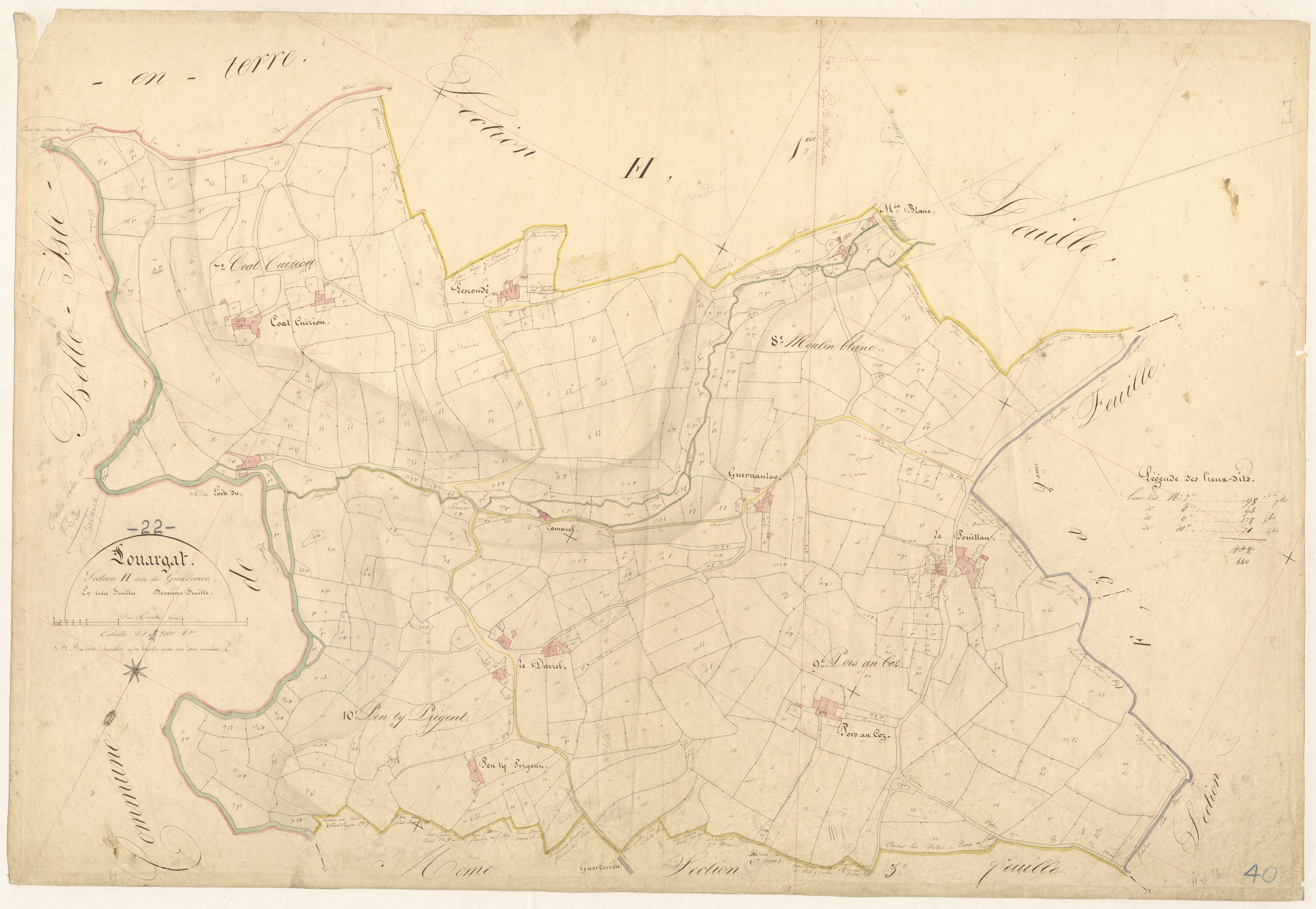 Louargat - Section H, 2e feuille