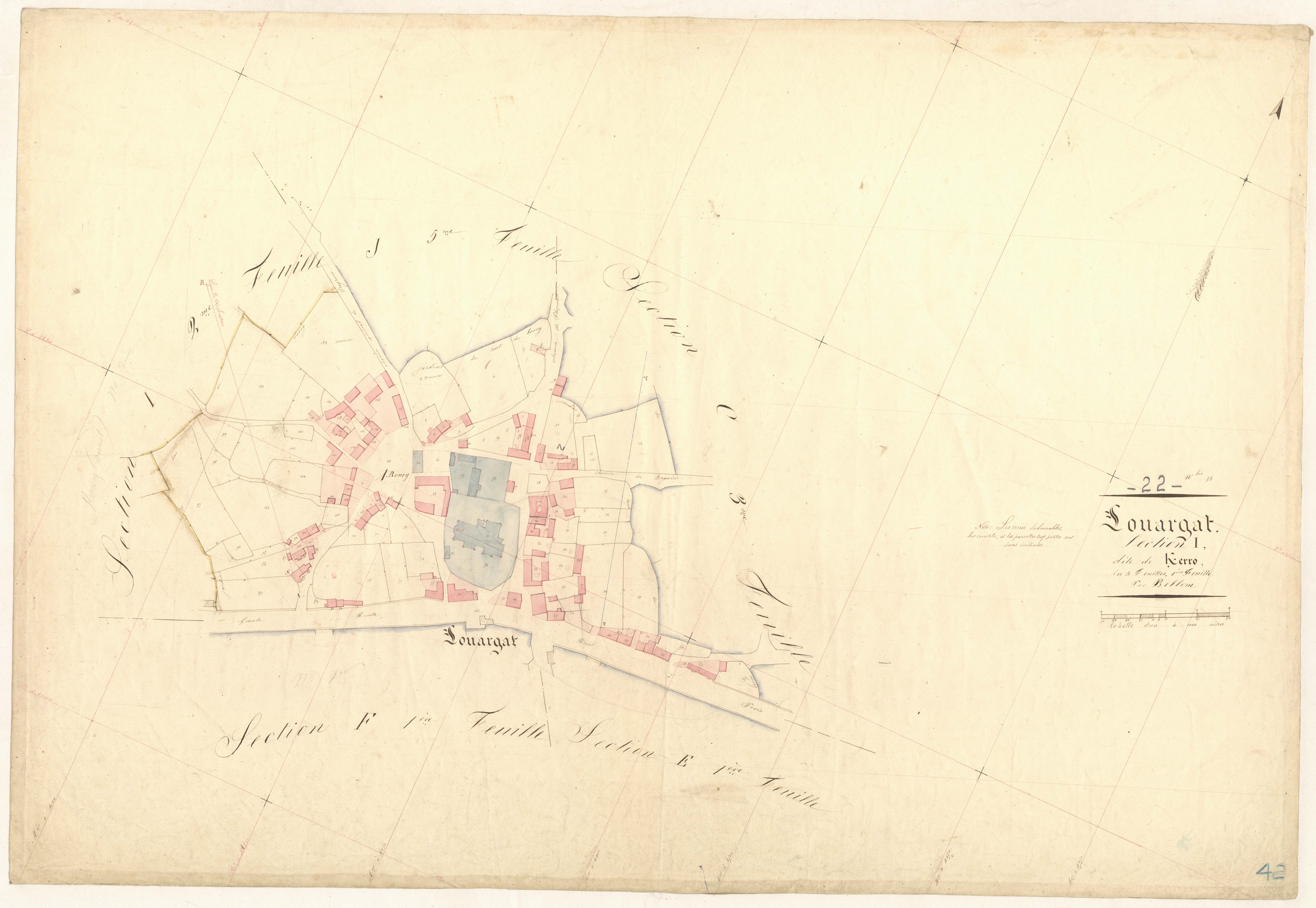 Louargat - Section I, 1re feuille