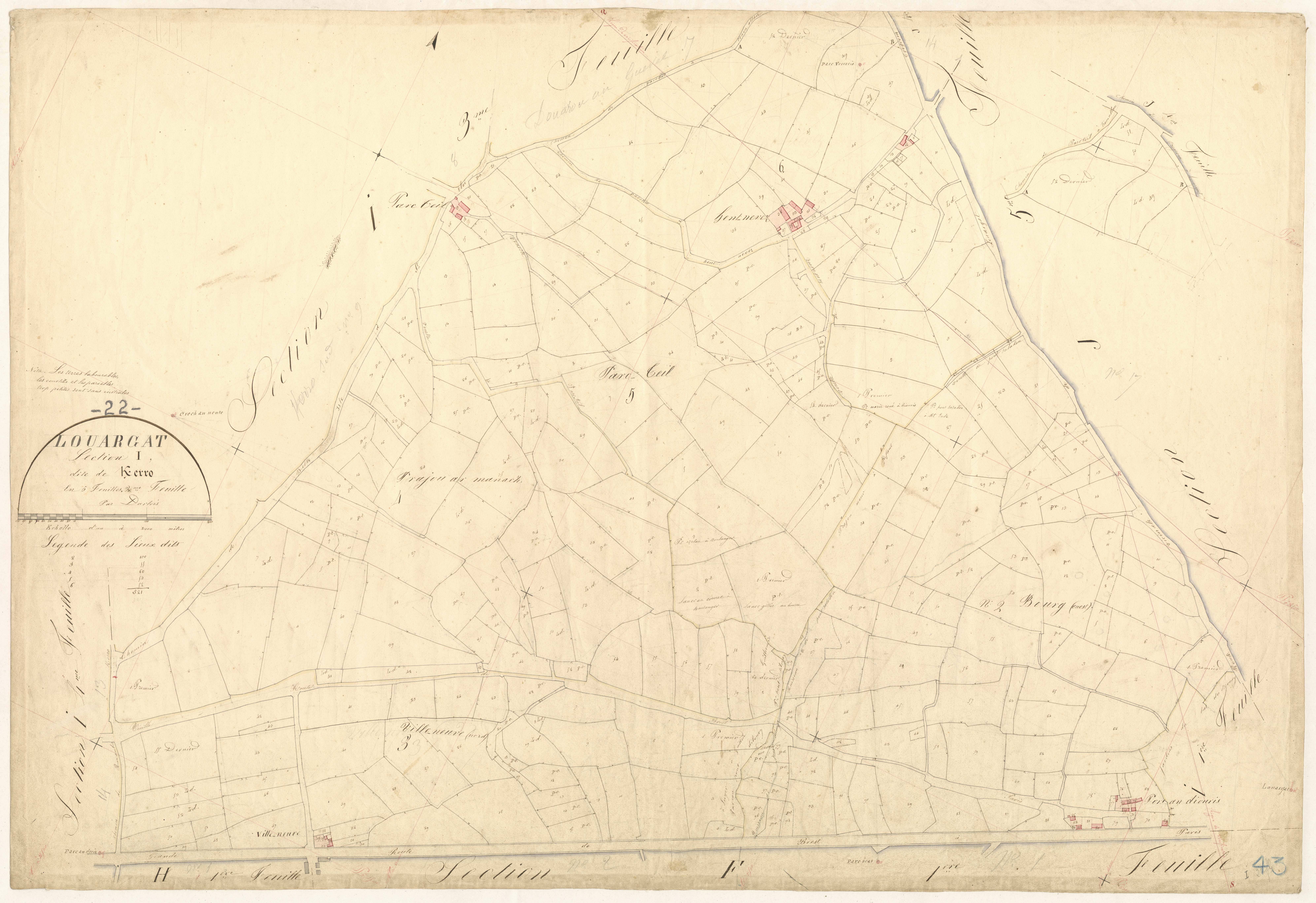 Louargat - Section I, 2e feuille