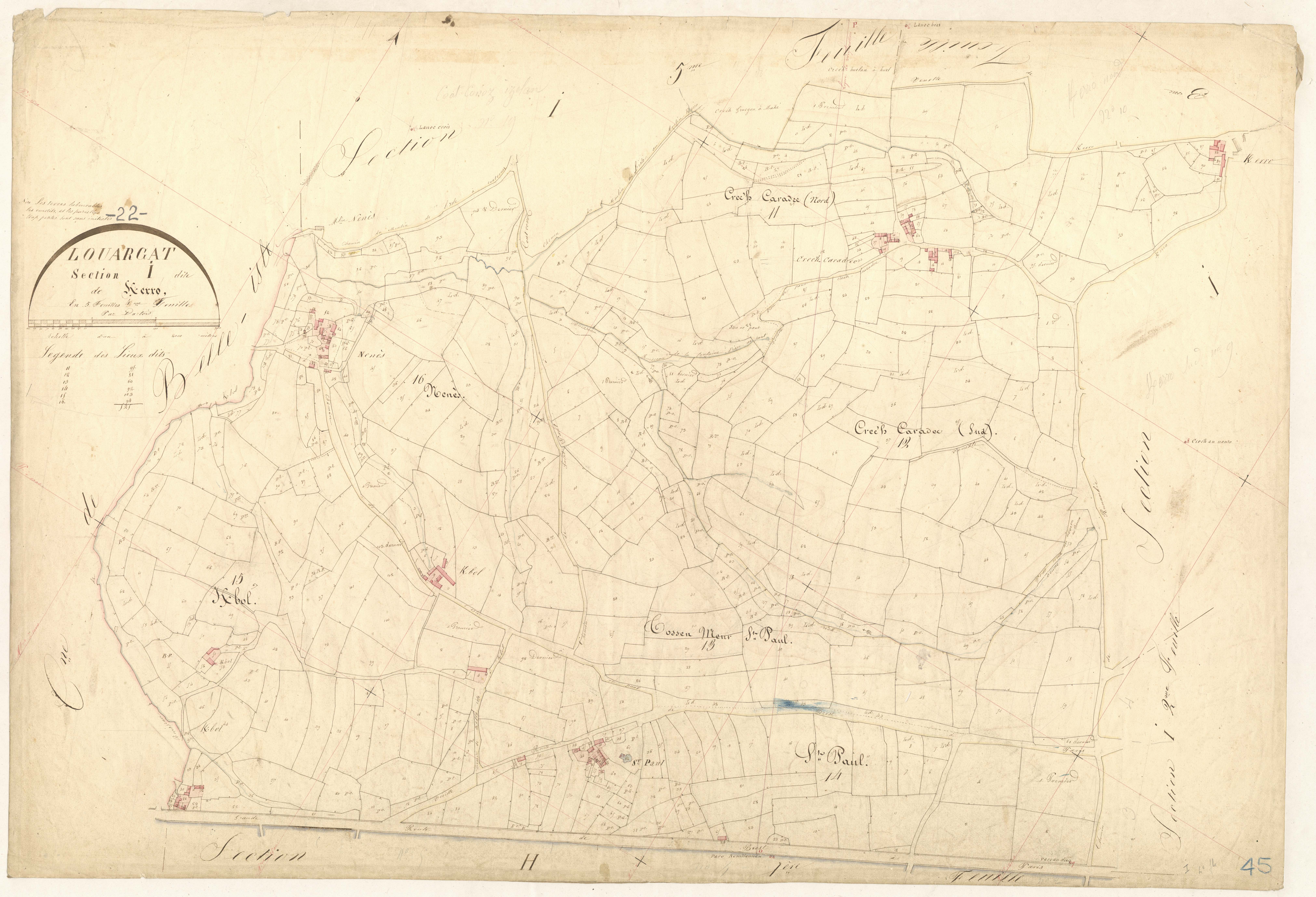 Louargat - Section I, 4e feuille