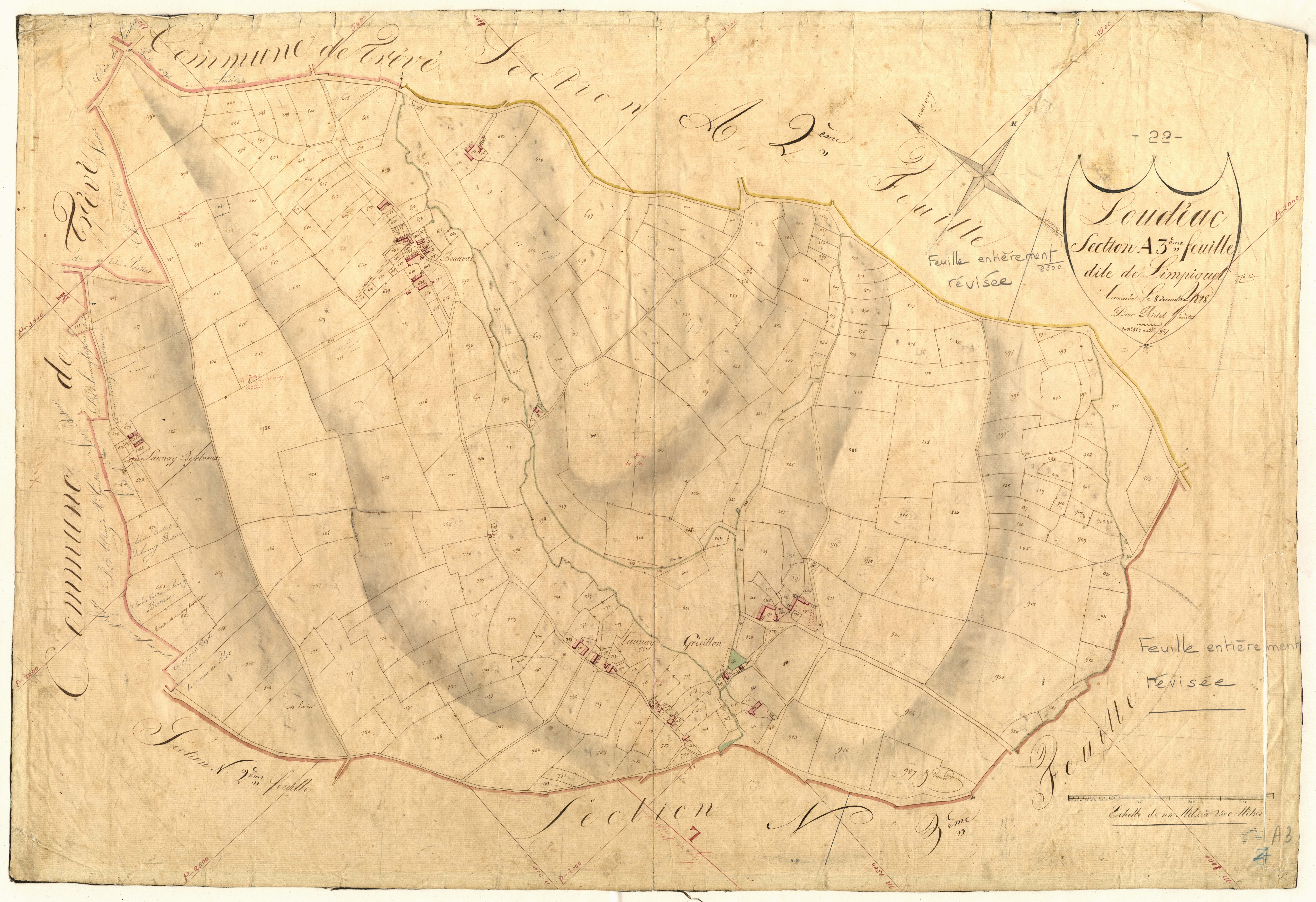Loudéac - Section A, 3e feuille