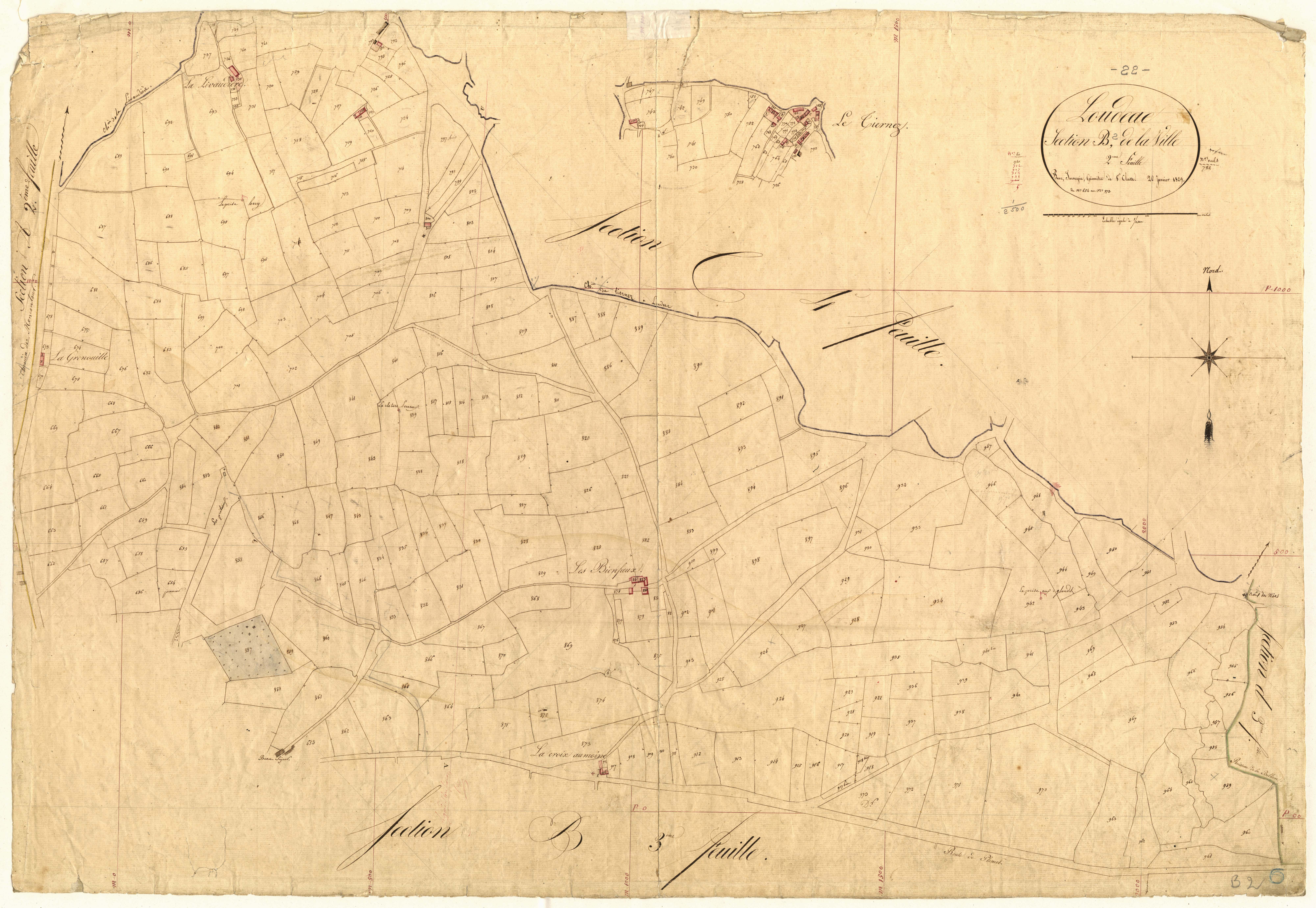 Loudéac - Section B, 2e feuille