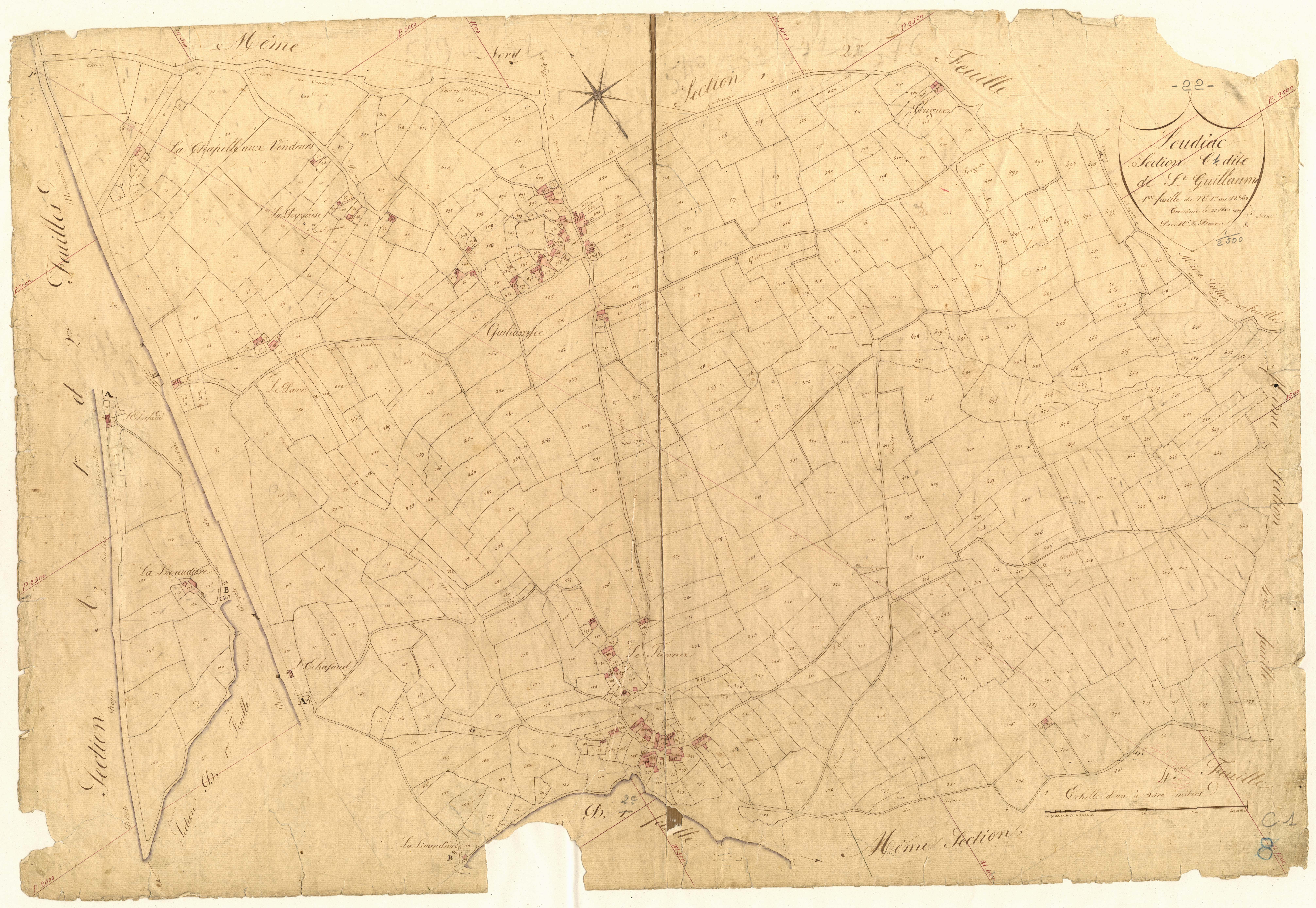 Loudéac - Section C, 1re feuille