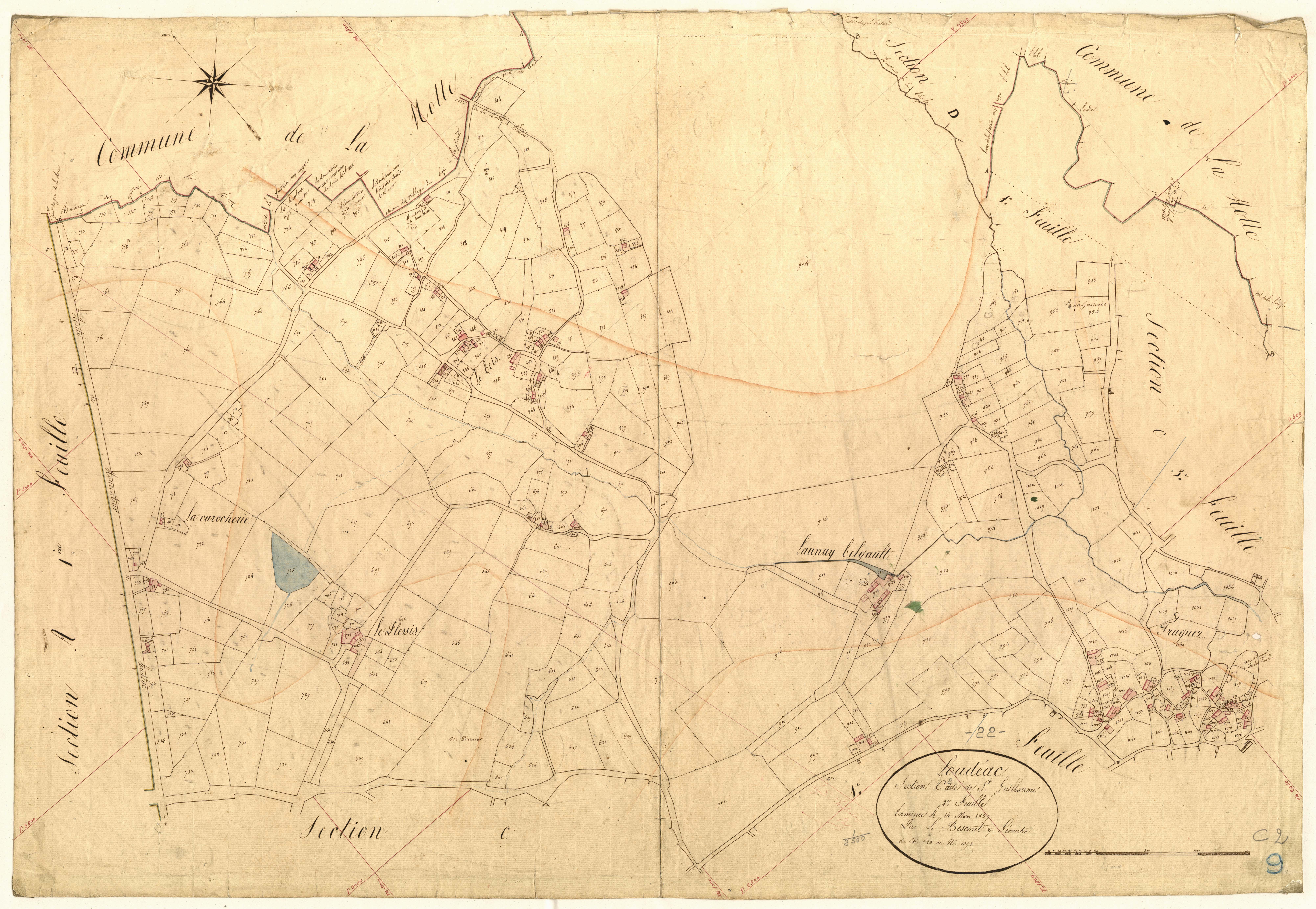 Loudéac - Section C, 2e feuille