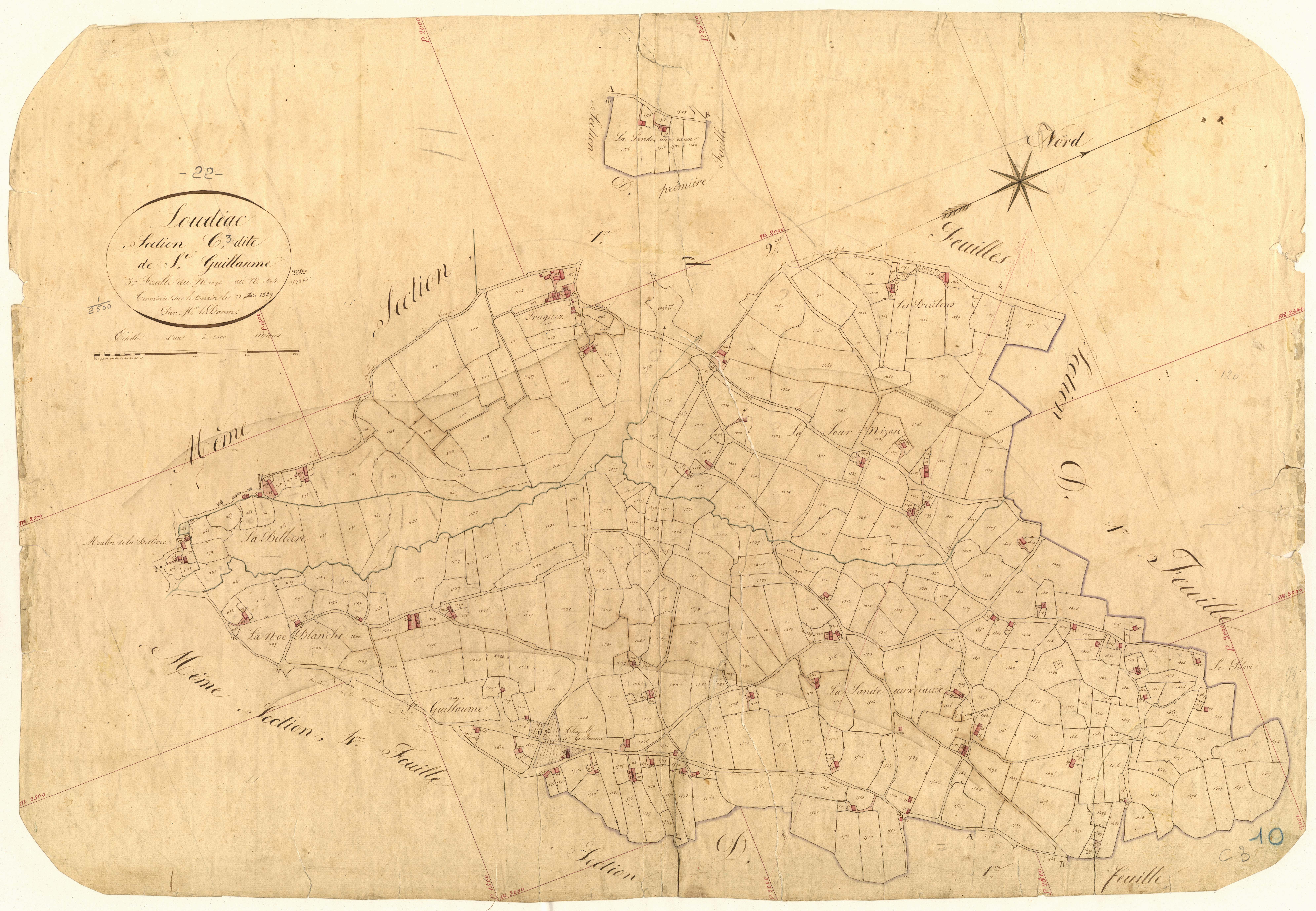 Loudéac - Section C, 3e feuille