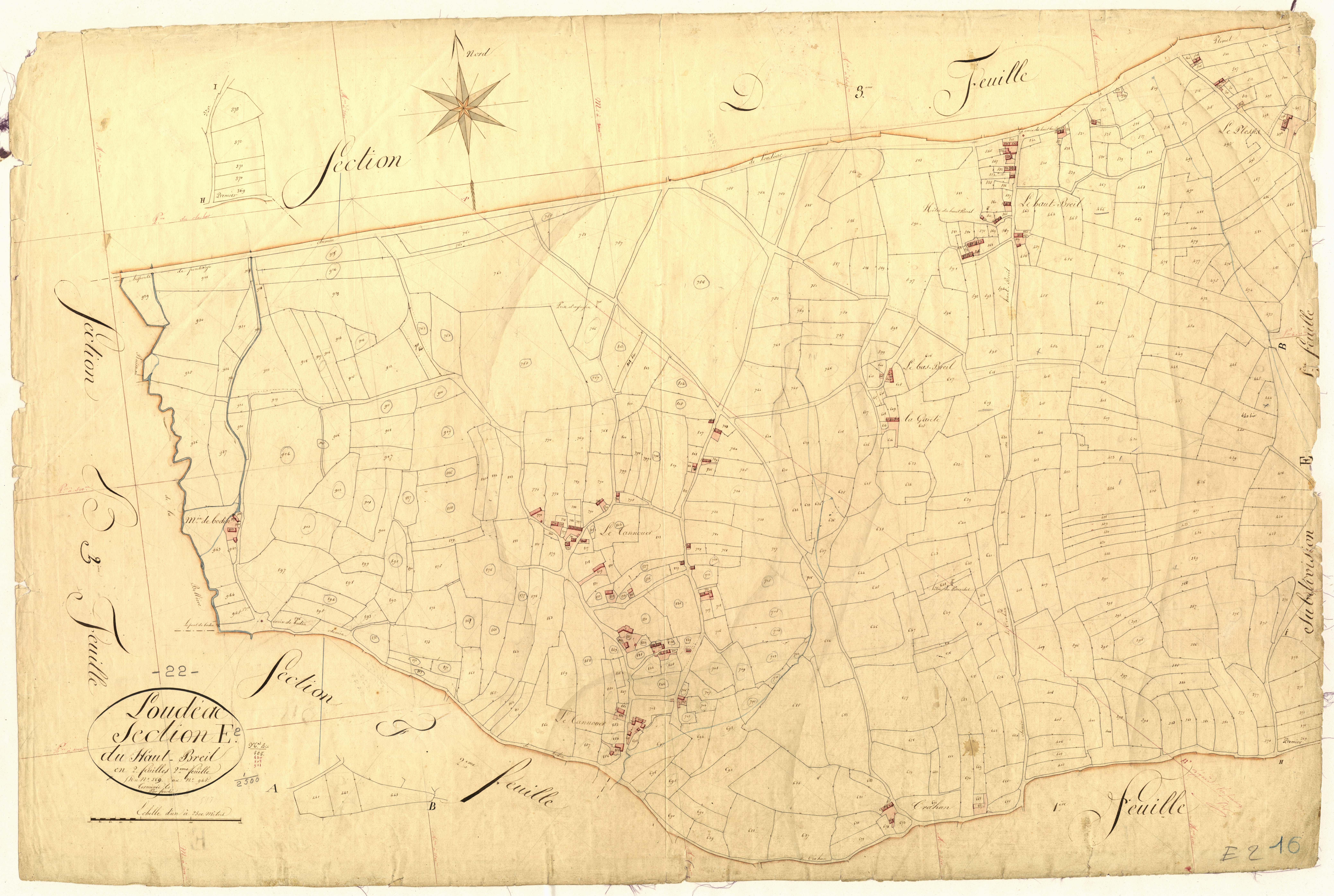 Loudéac - Section E, 2e feuille