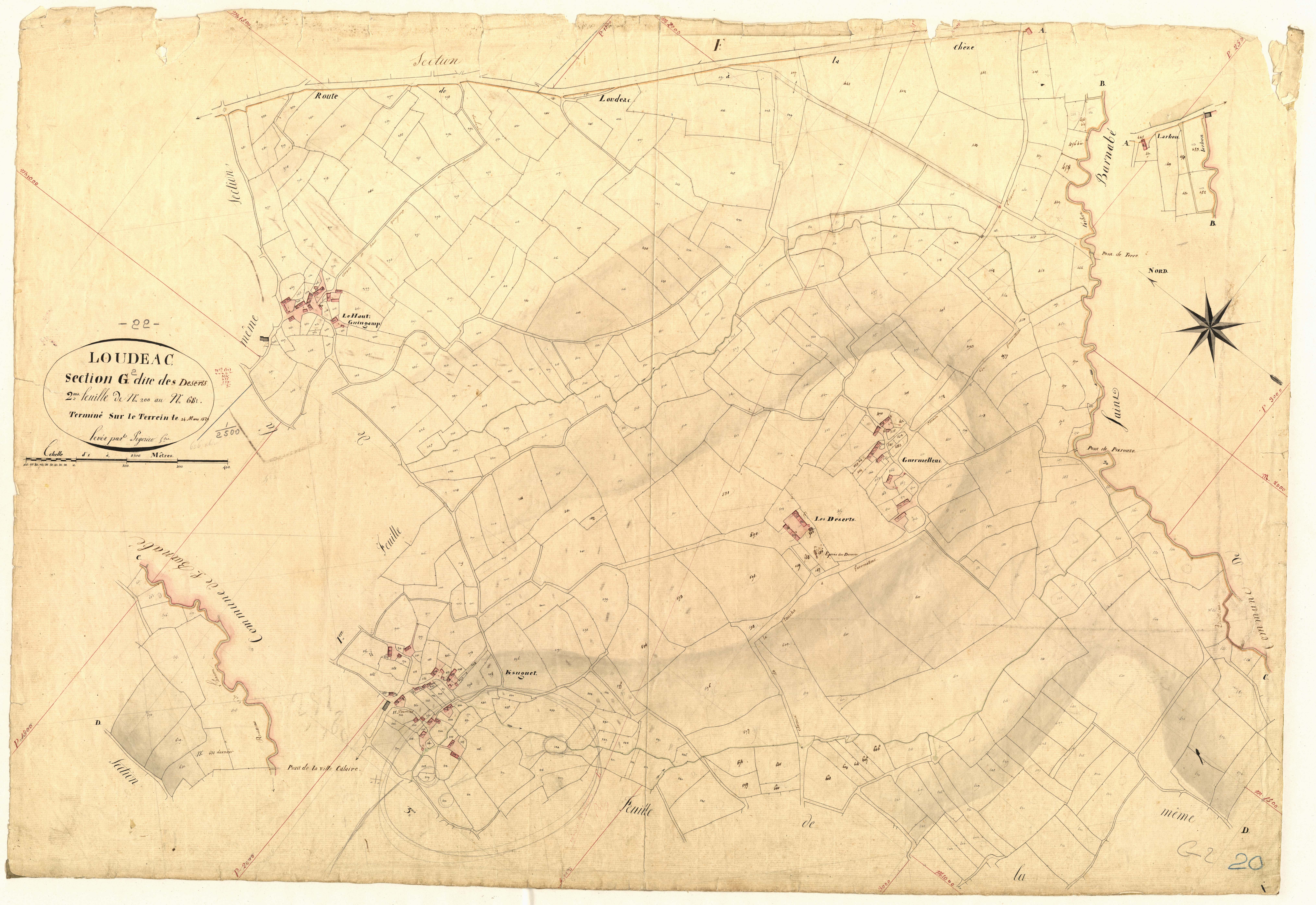 Loudéac - Section G, 2e feuille