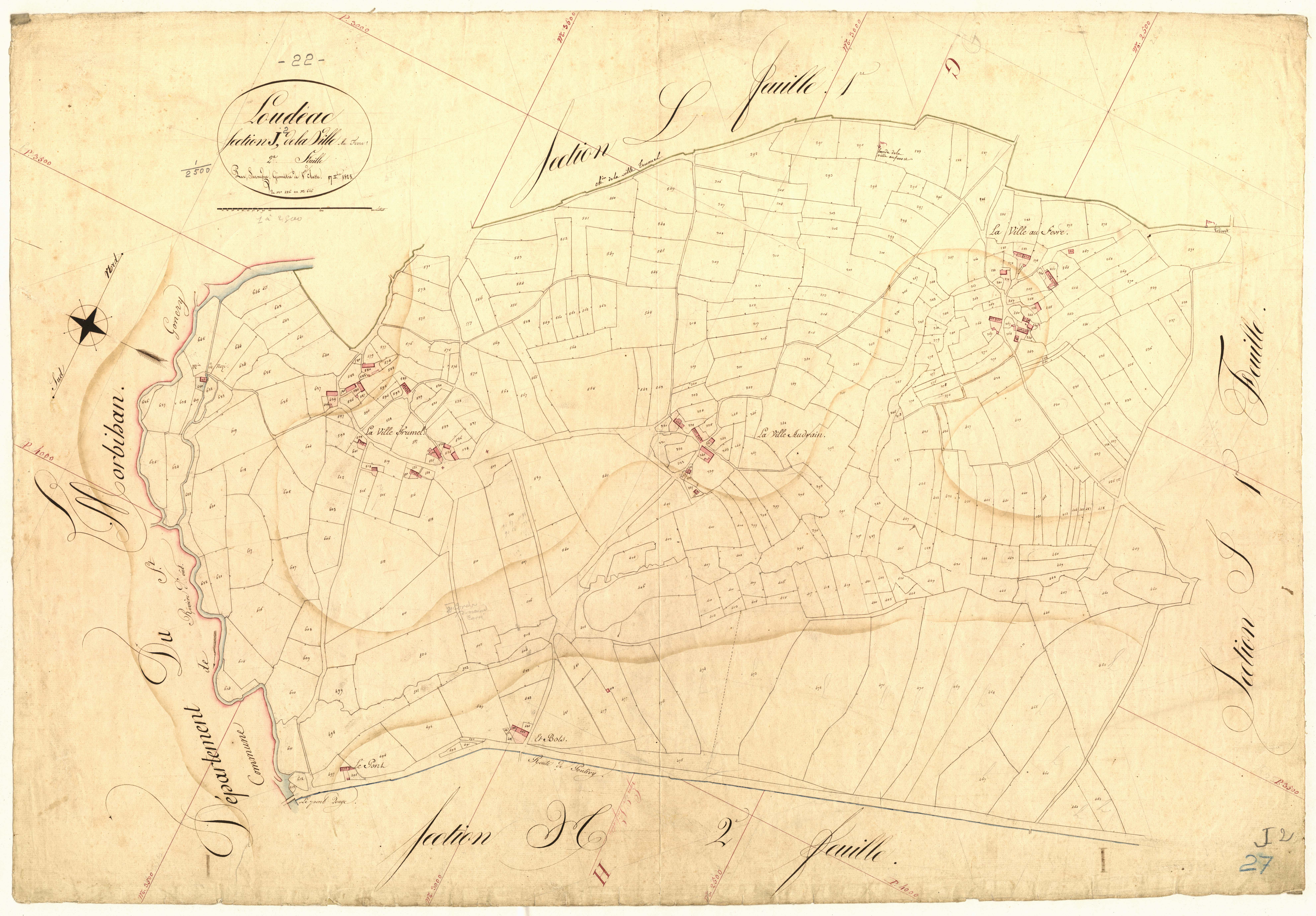 Loudéac - Section J, 2e feuille