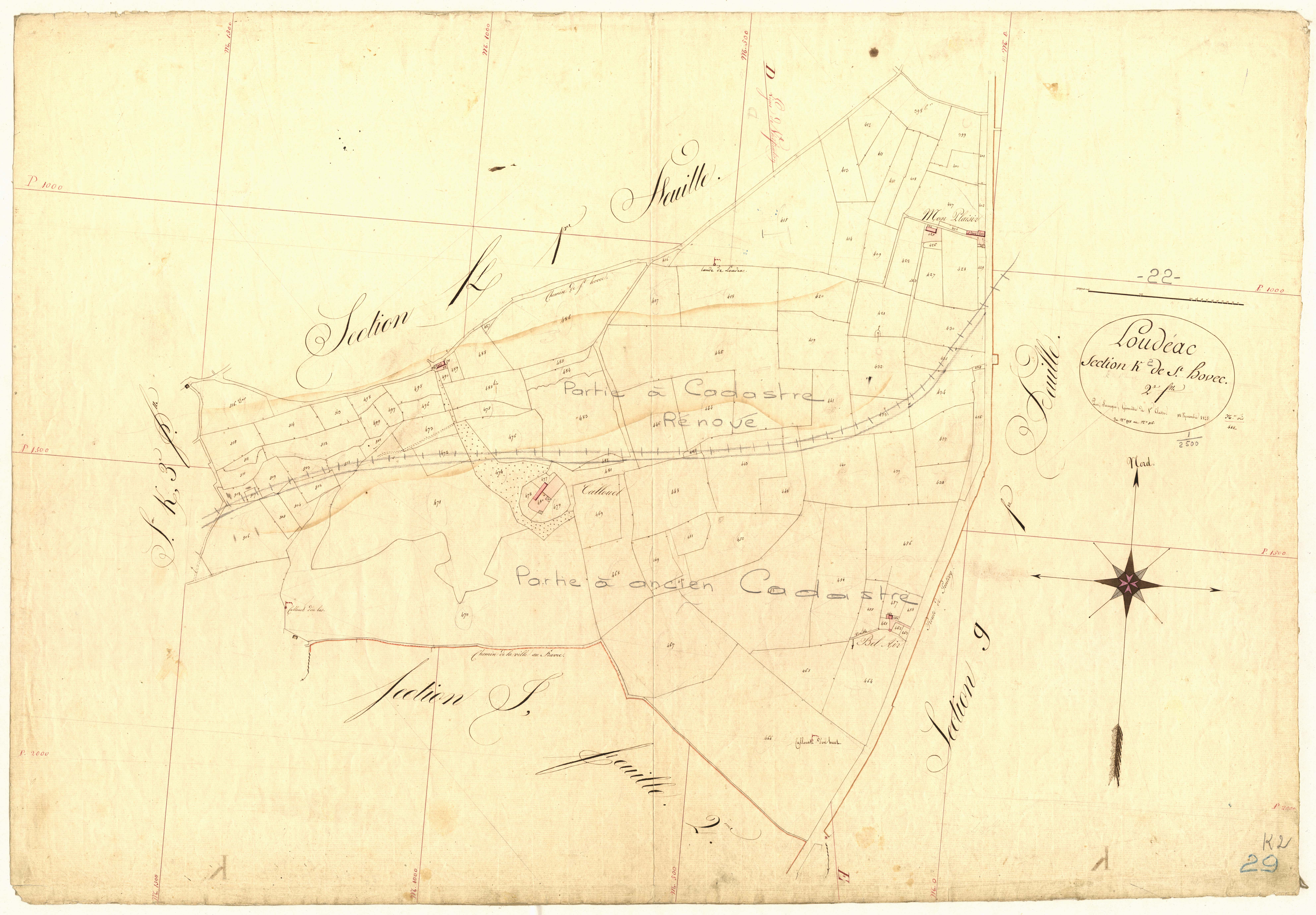 Loudéac - Section K, 2e feuille