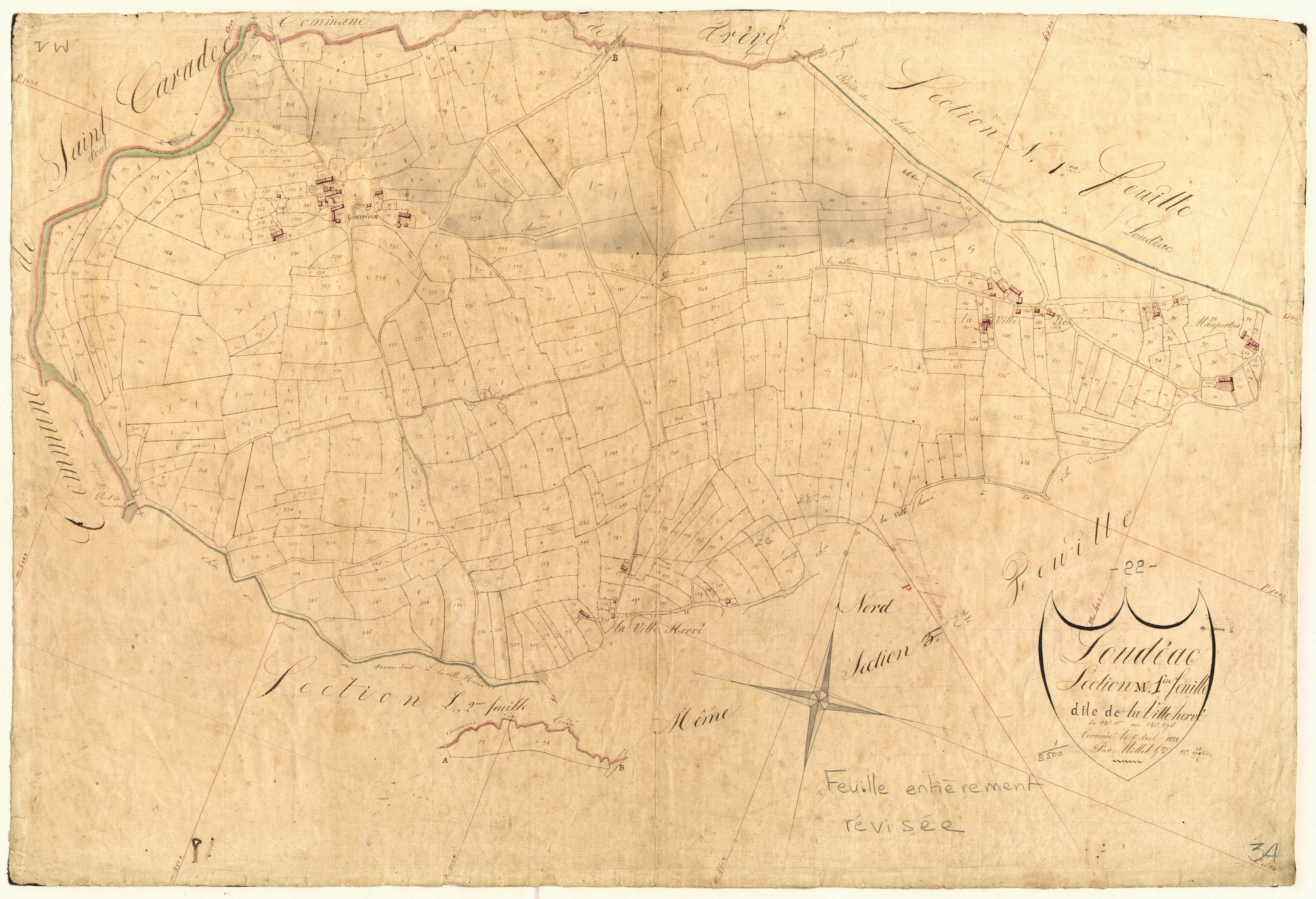 Loudéac - Section M, 1re feuille