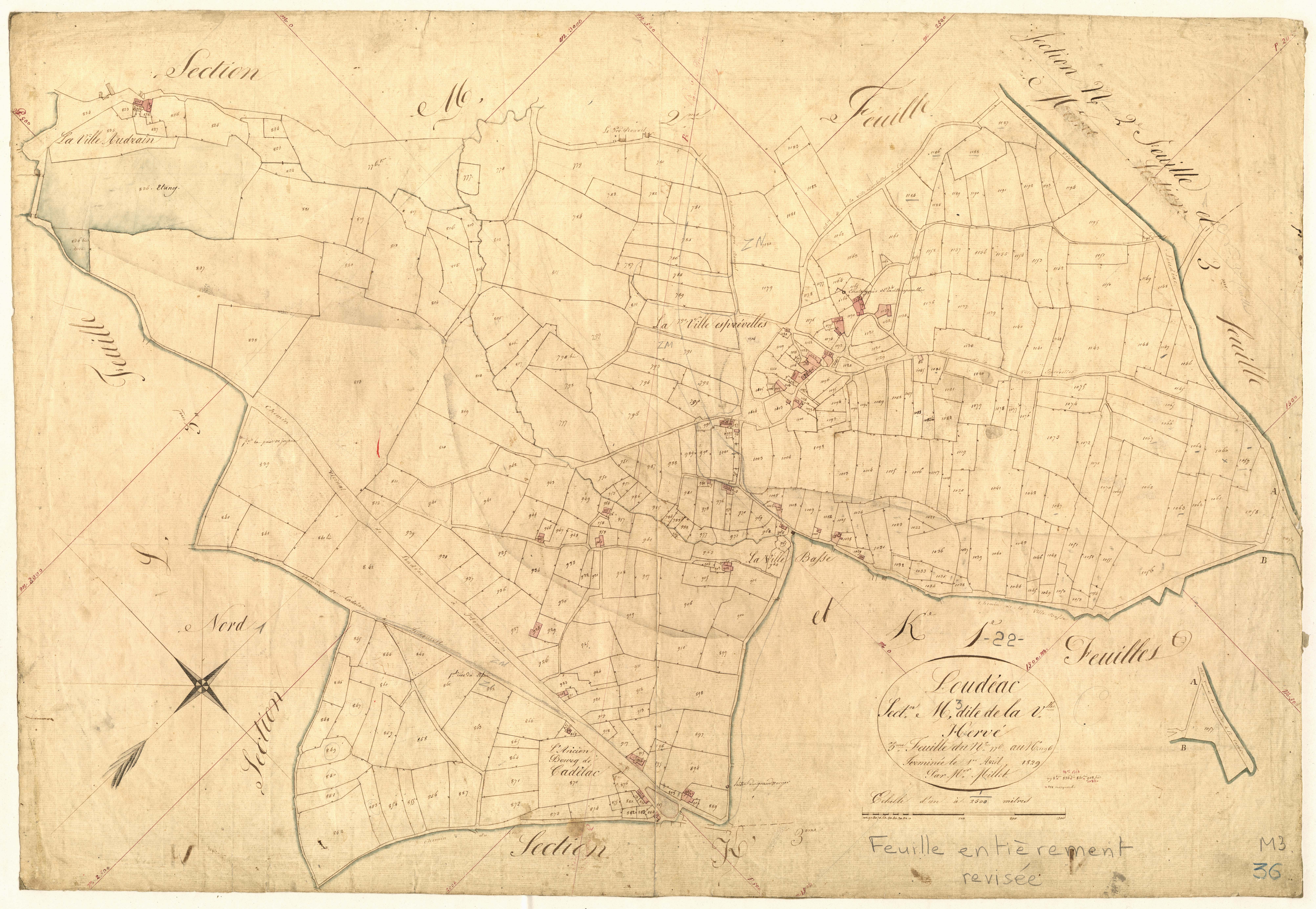 Loudéac - Section M, 3e feuille