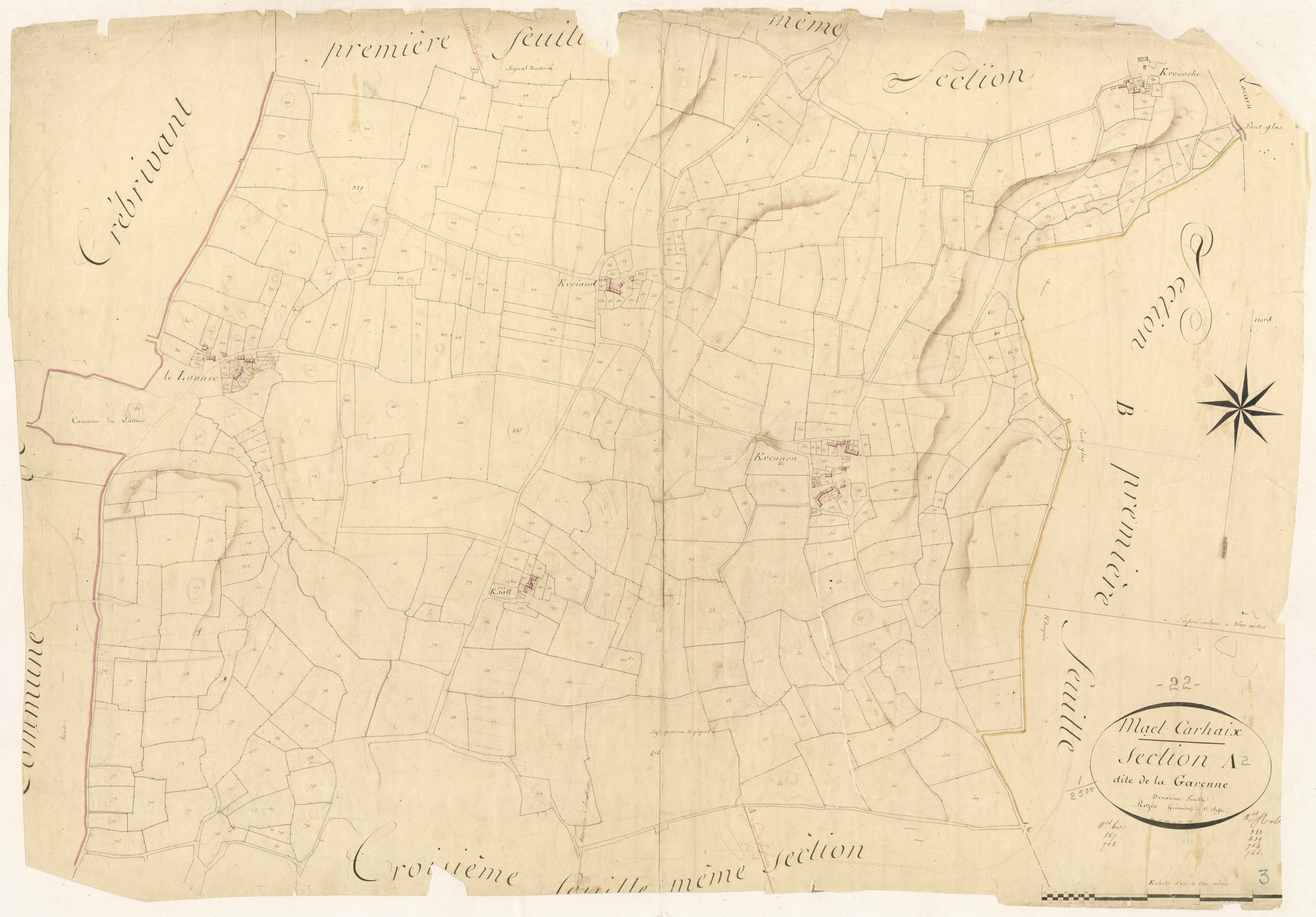 Maël-Carhaix - Section A, 2e feuille