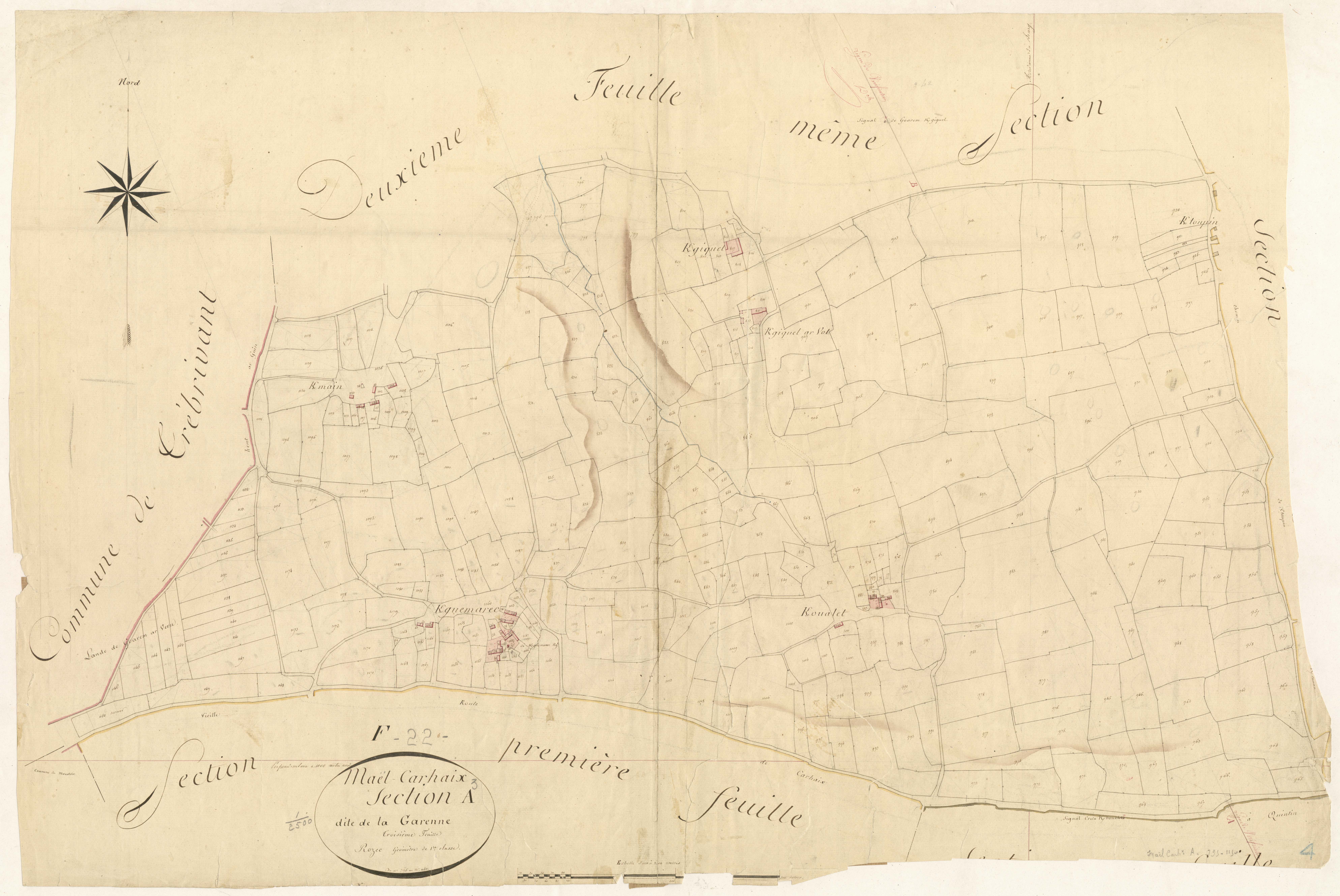 Maël-Carhaix - Section A, 3e feuille