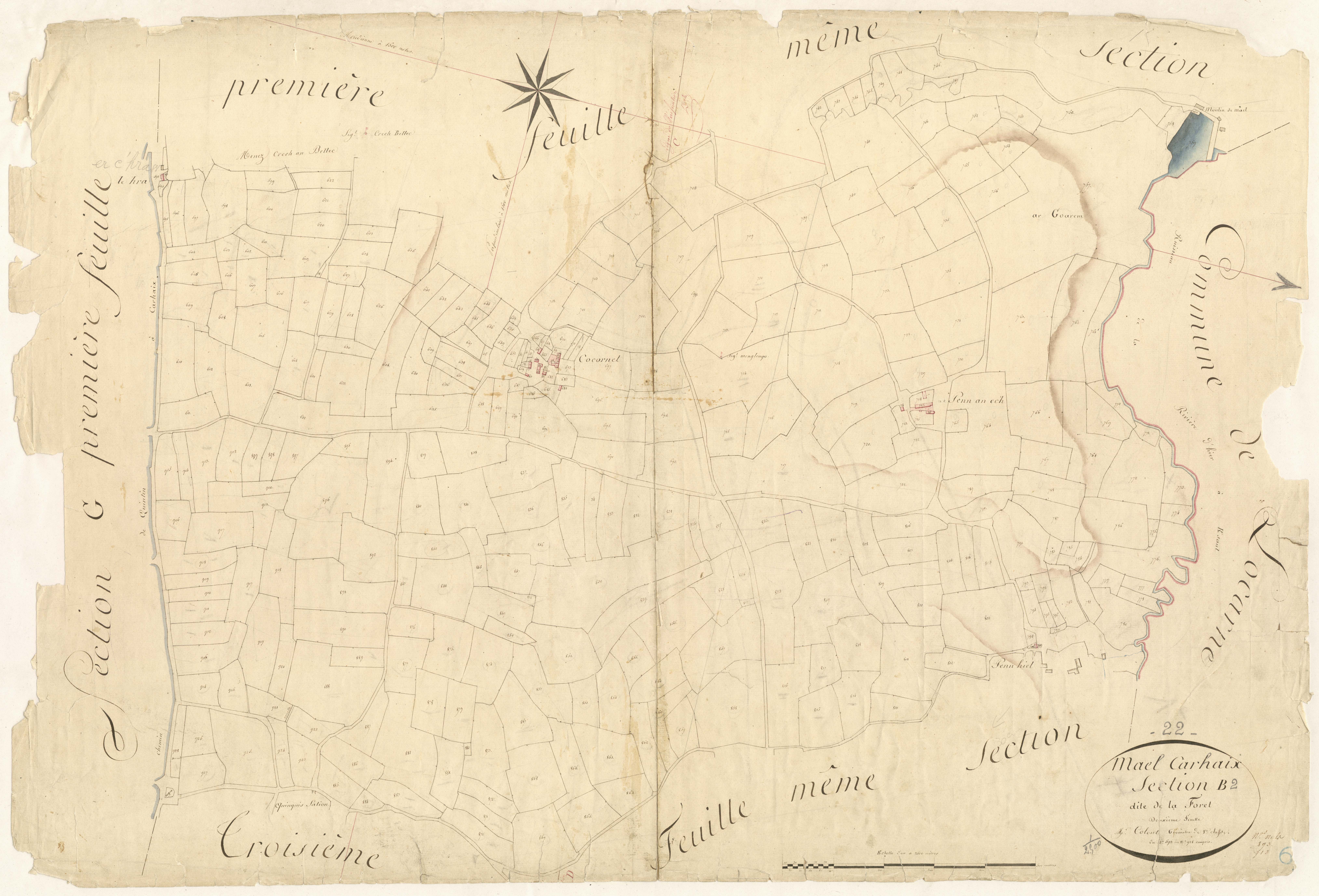 Maël-Carhaix - Section B, 2e feuille
