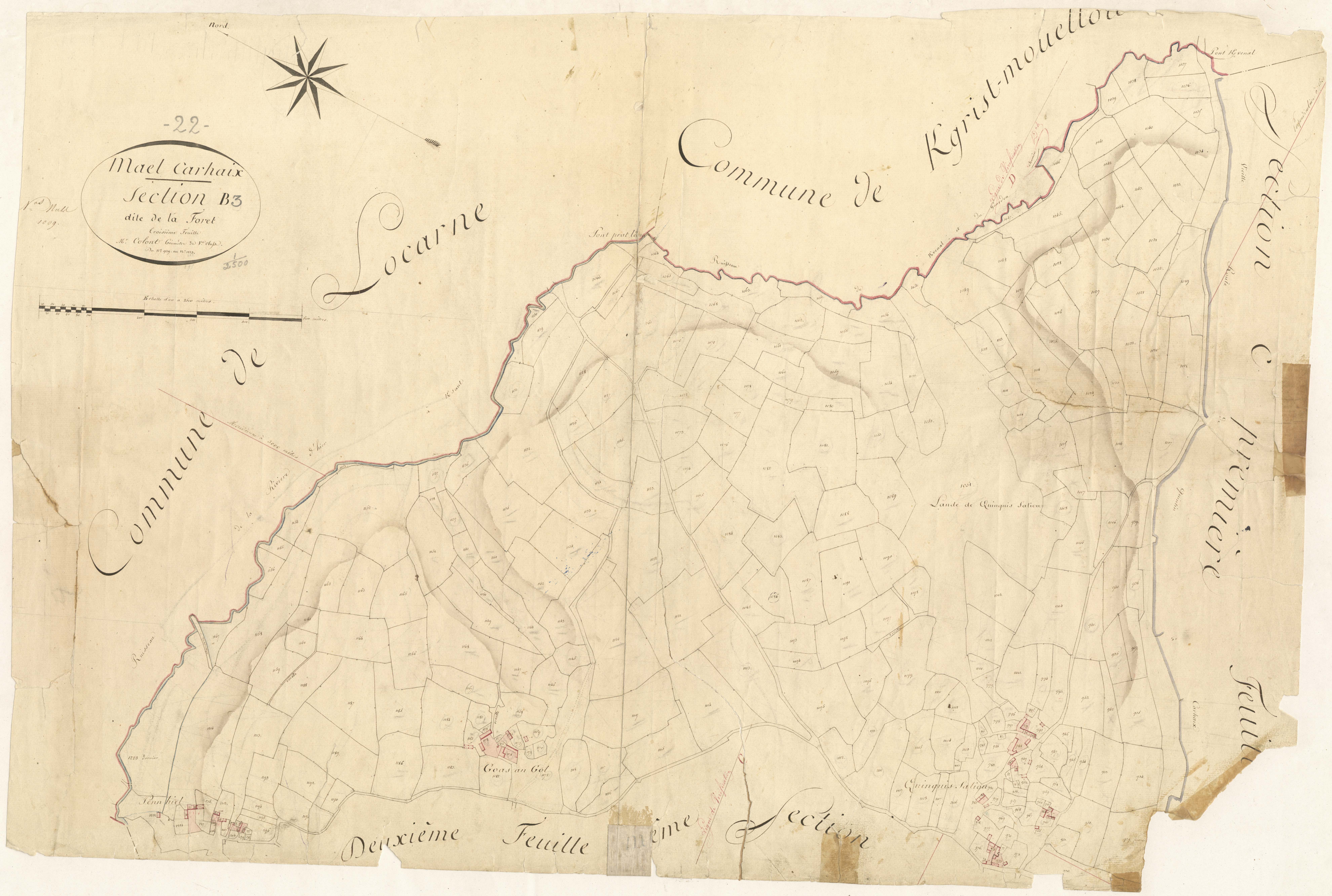 Maël-Carhaix - Section B, 3e feuille