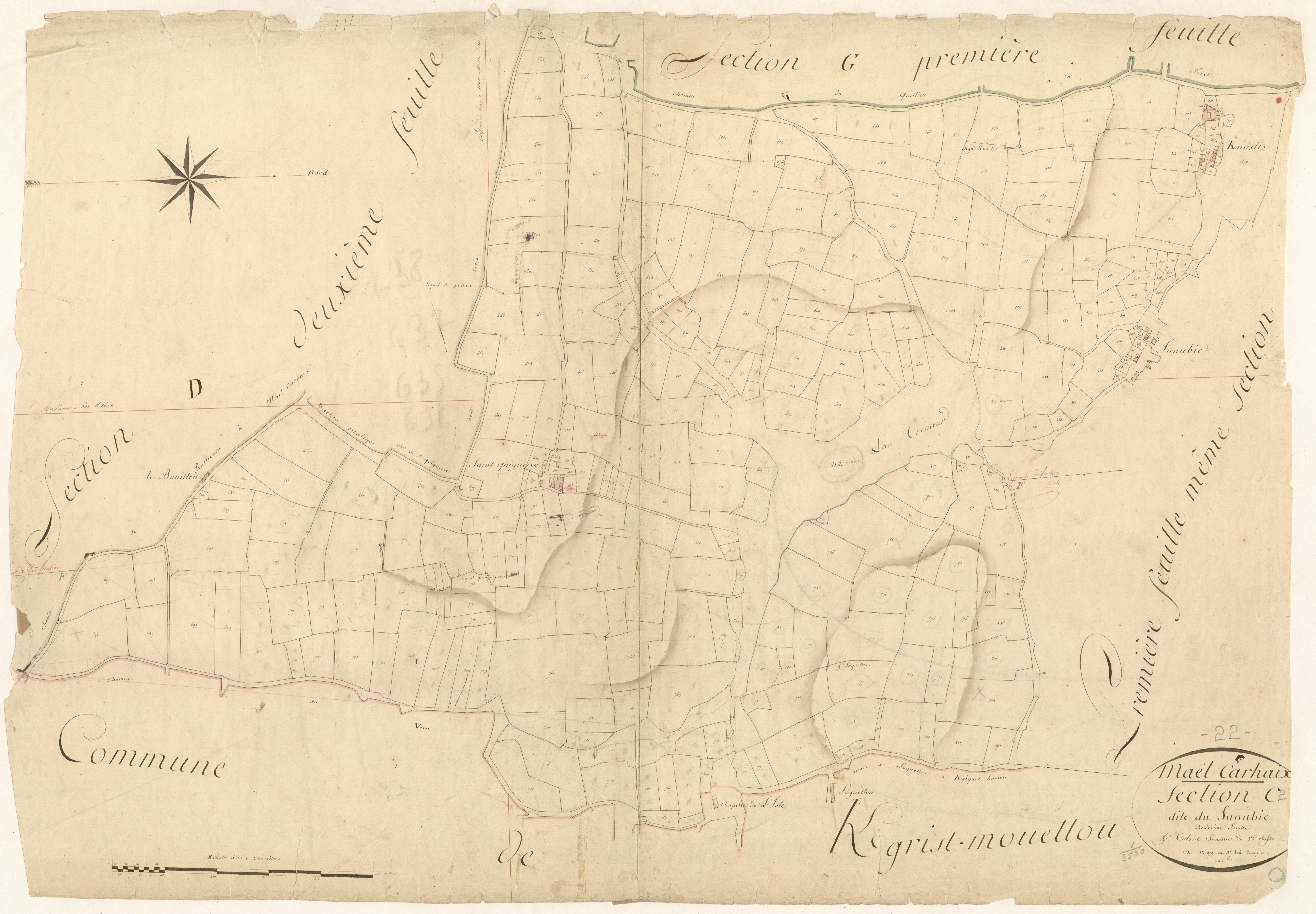Maël-Carhaix - Section C, 2e feuille