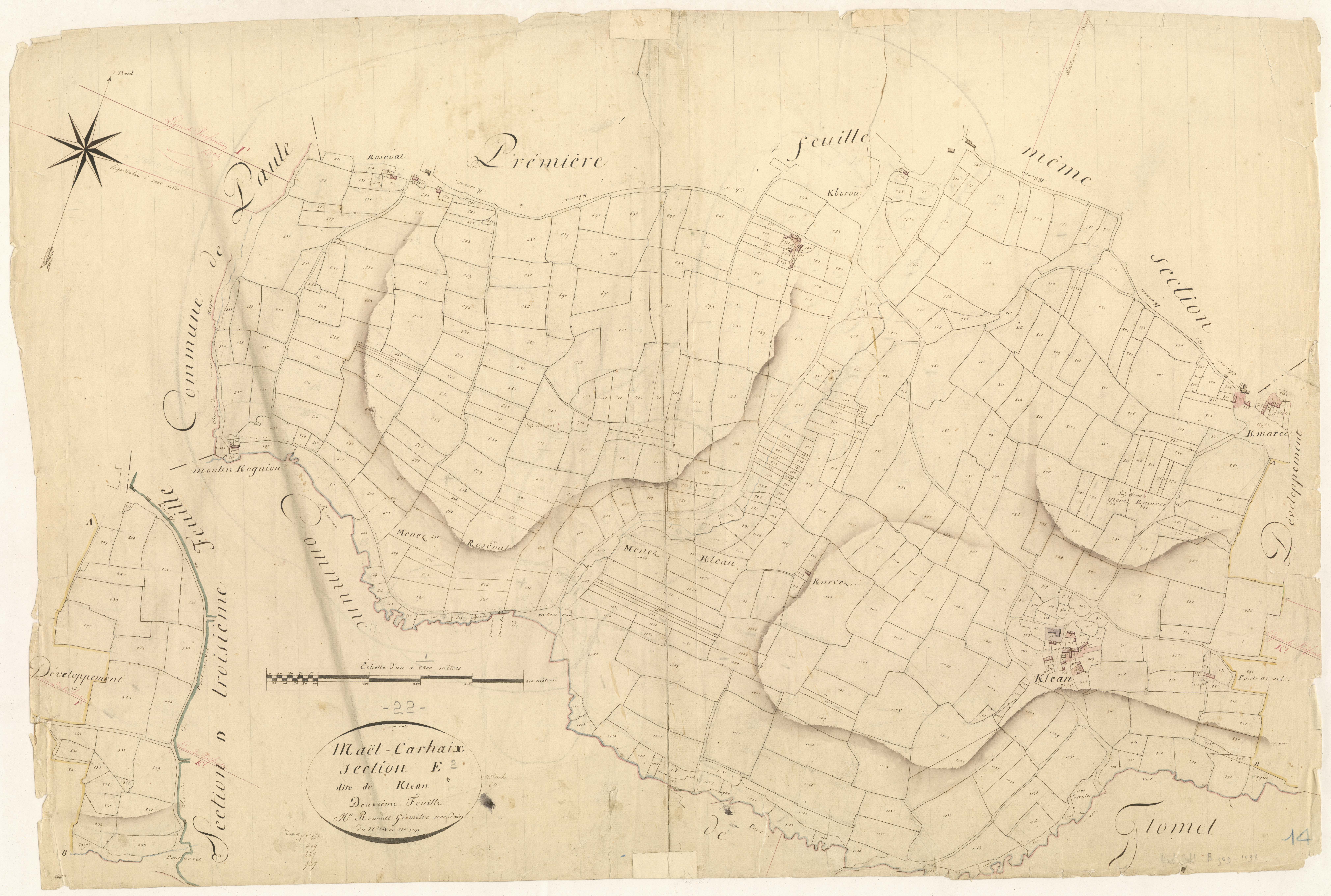 Maël-Carhaix - Section E, 2e feuille