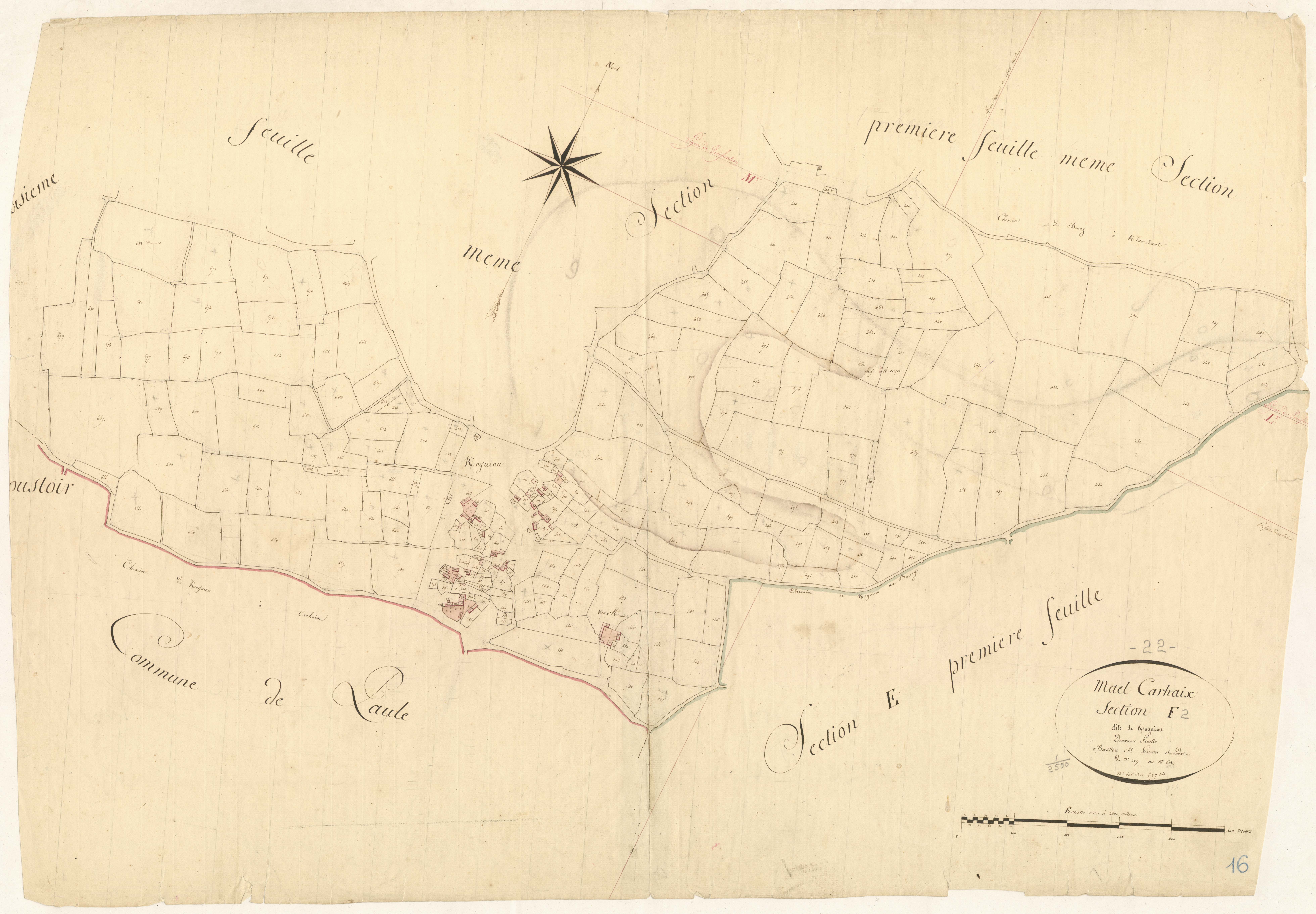 Maël-Carhaix - Section F, 2e feuille
