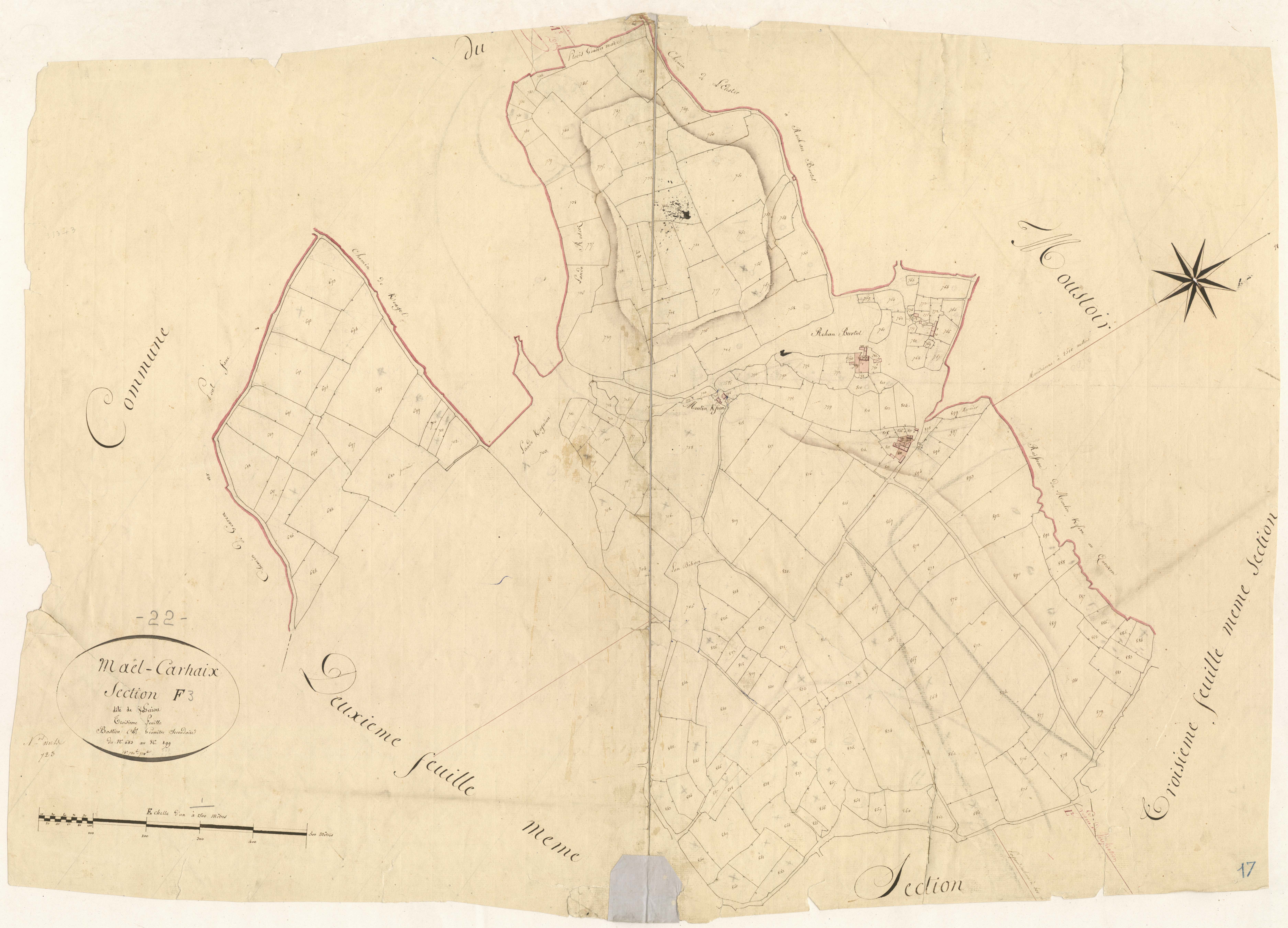 Maël-Carhaix - Section F, 3e feuille