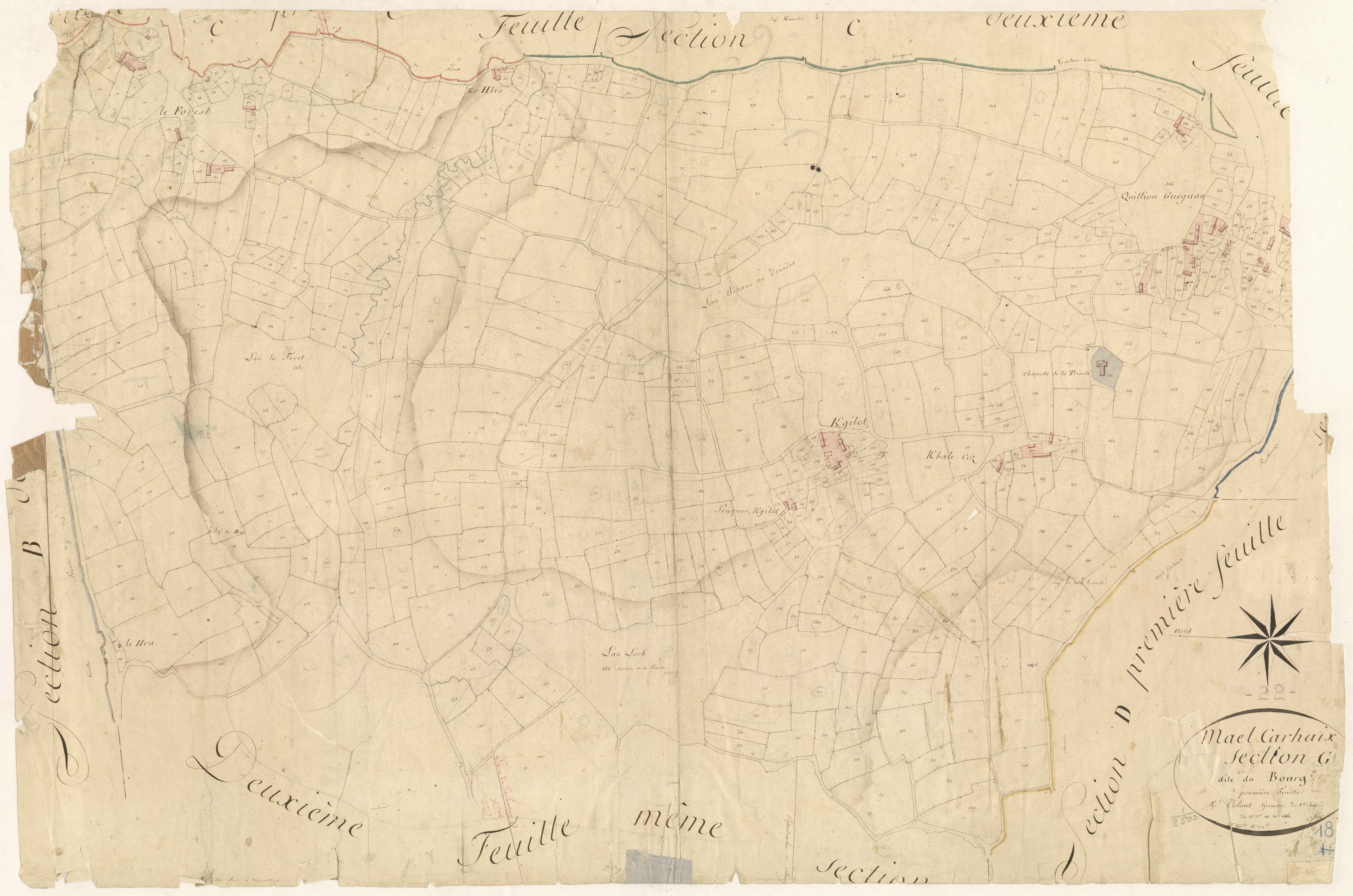 Maël-Carhaix - Section G, 1re feuille