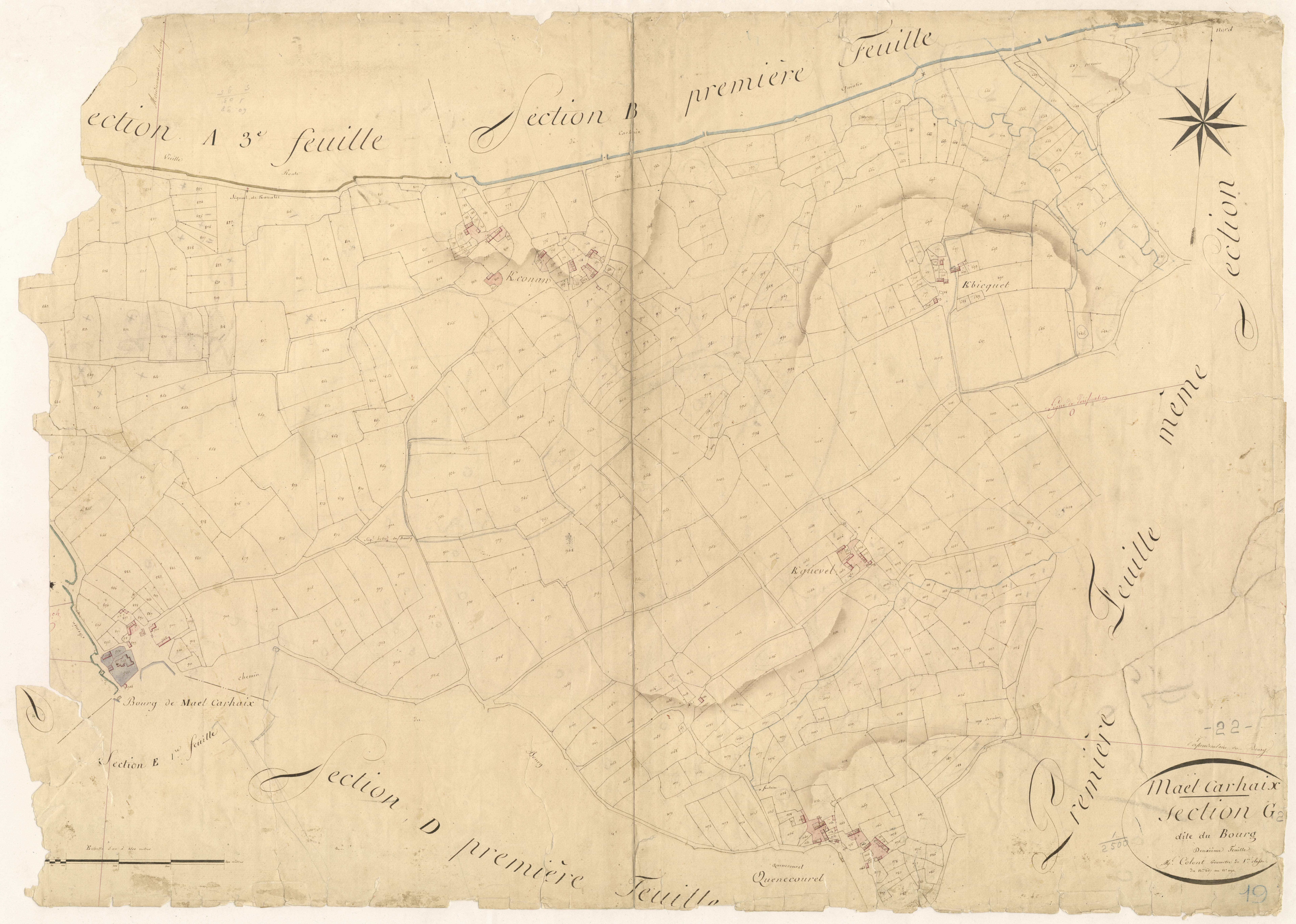 Maël-Carhaix - Section G, 2e feuille
