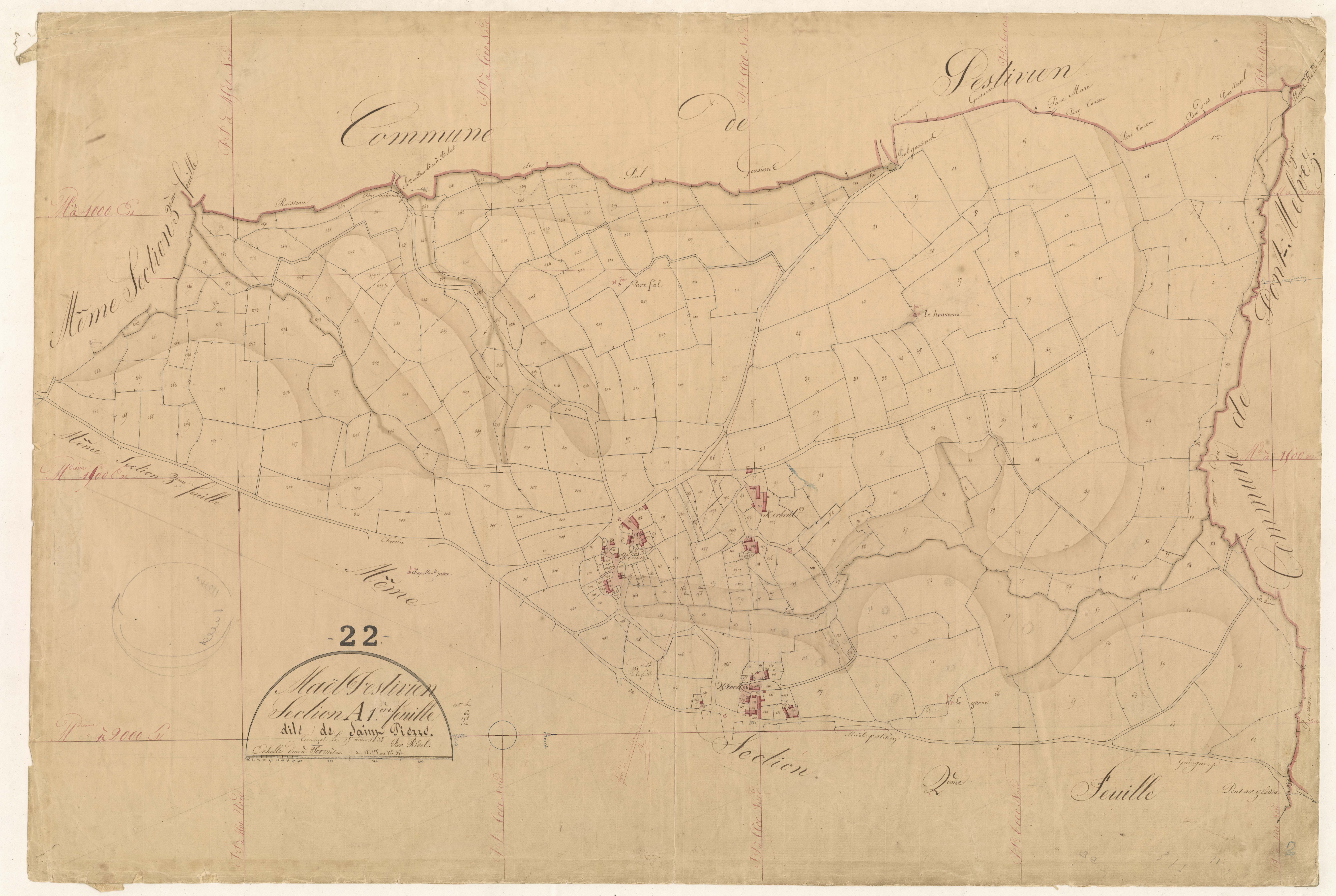 Maël-Pestivien - Section A, 1re feuille
