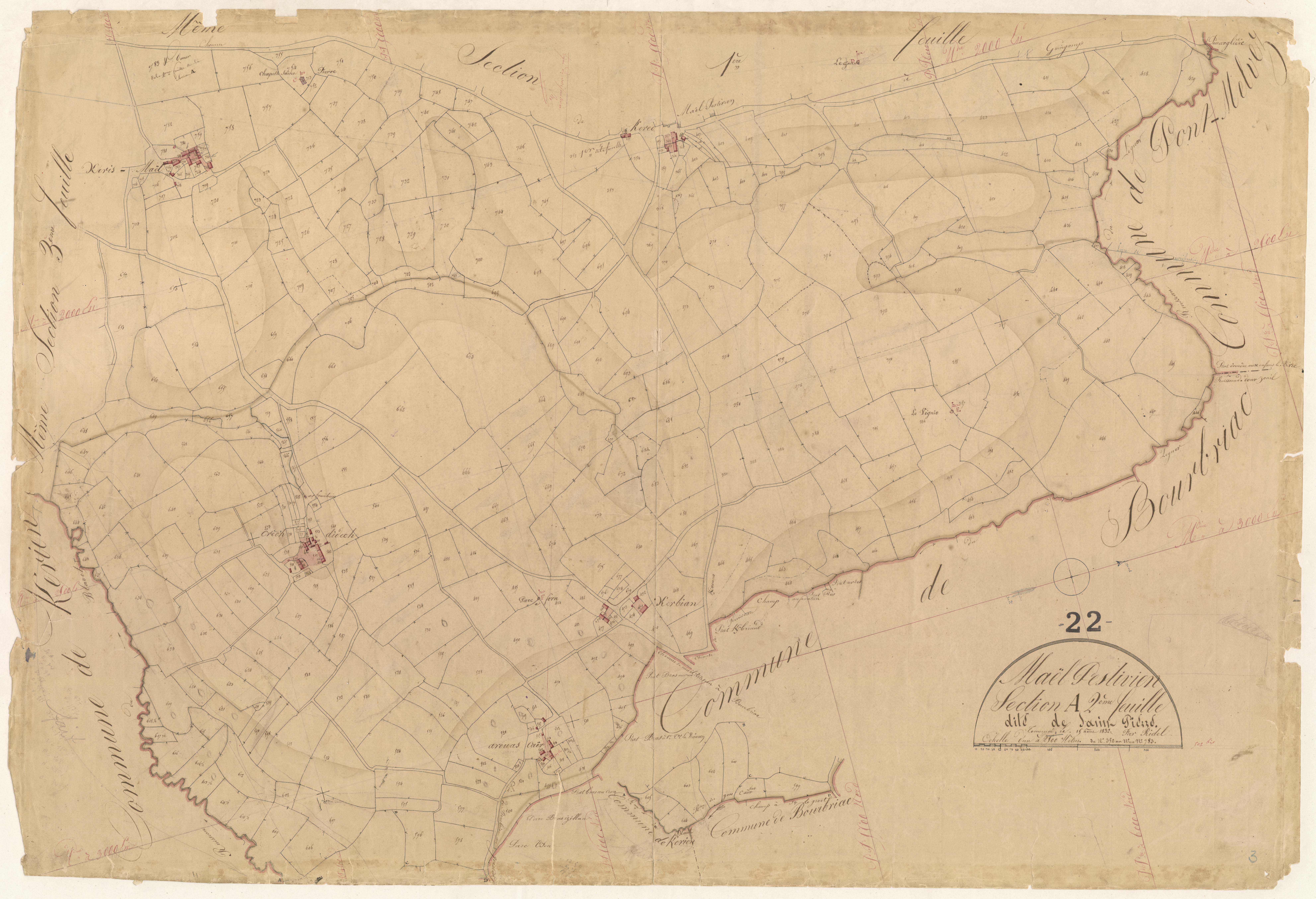Maël-Pestivien - Section A, 2e feuille