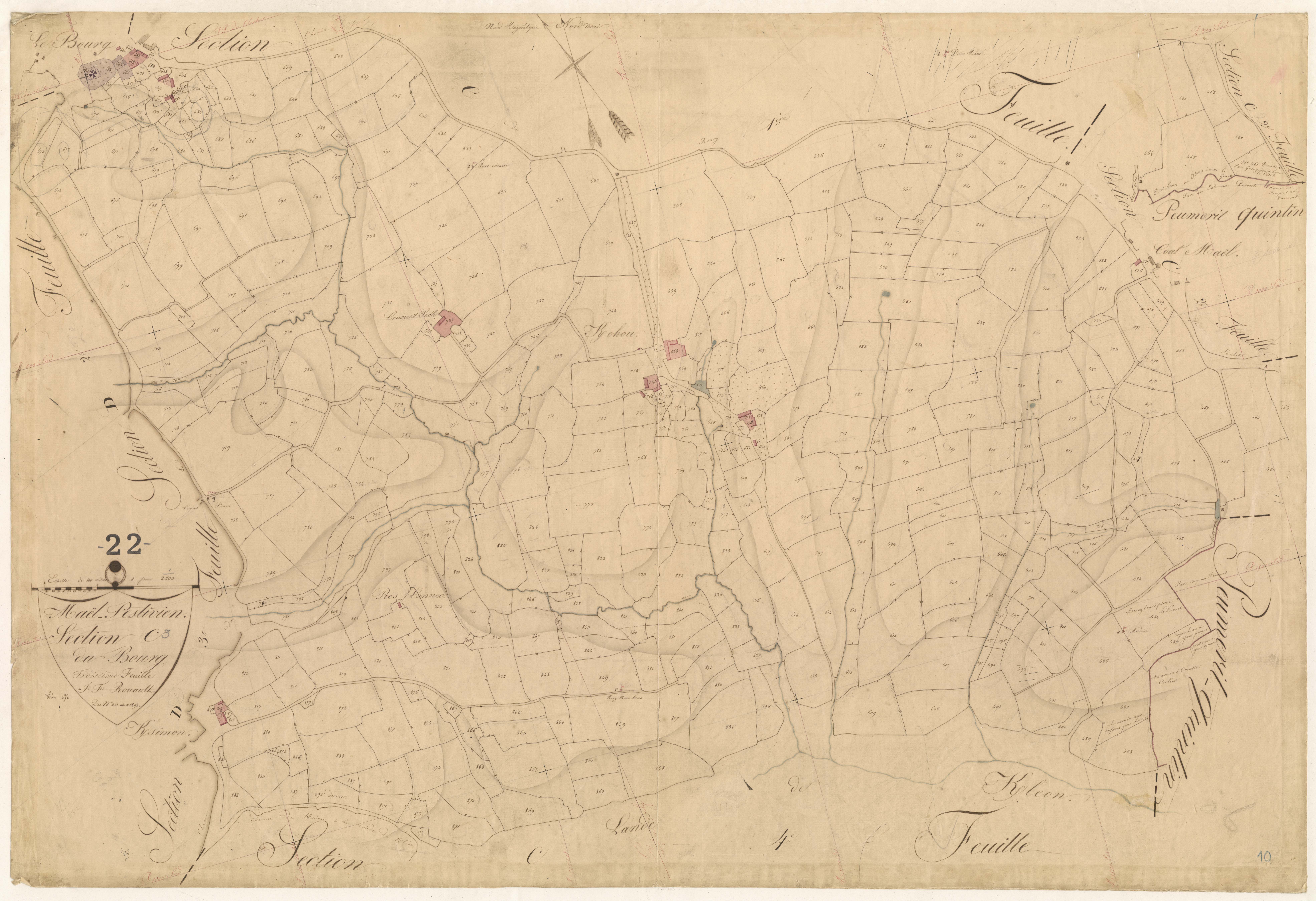 Maël-Pestivien - Section C, 3e feuille