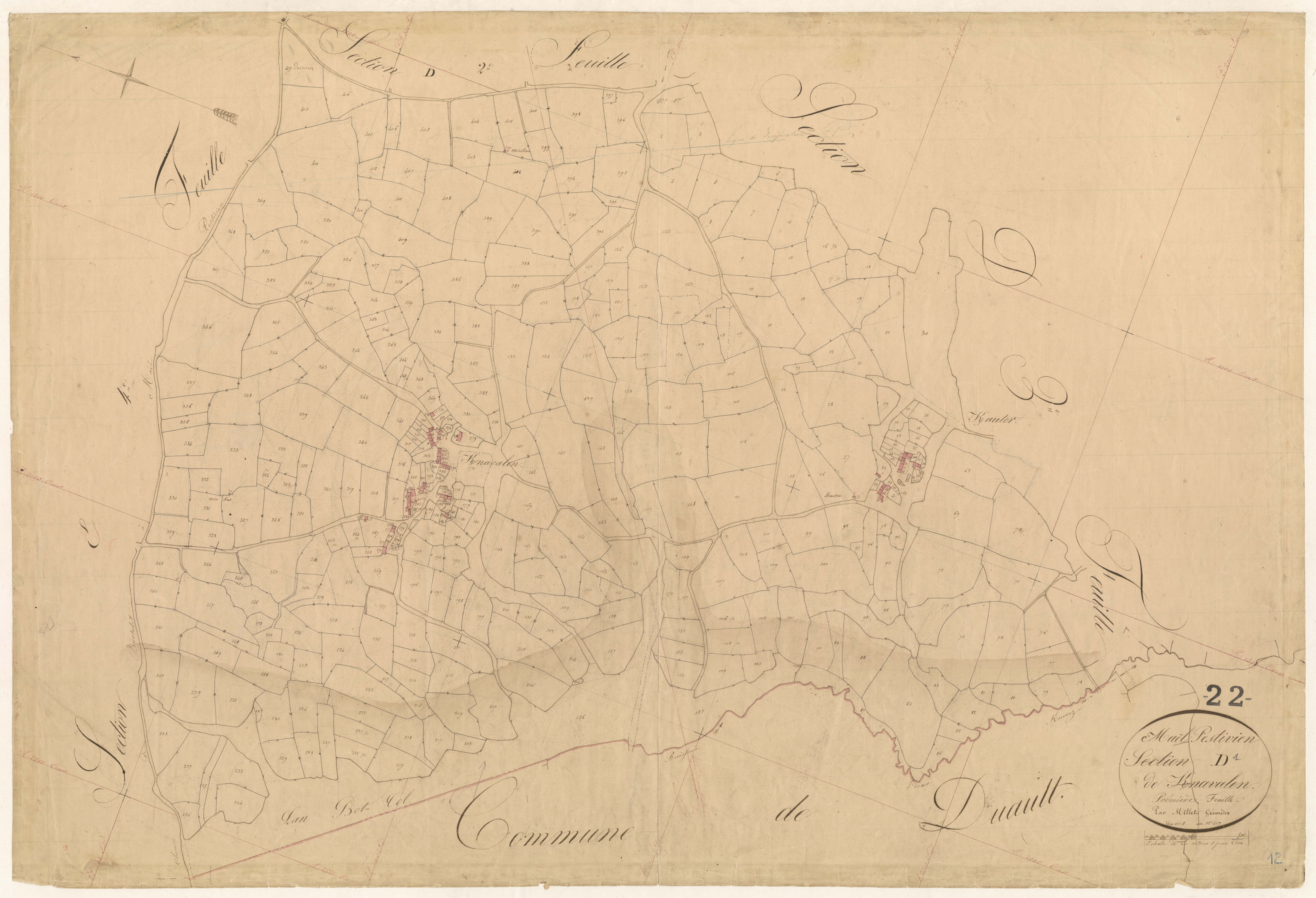Maël-Pestivien - Section C, 4e feuille